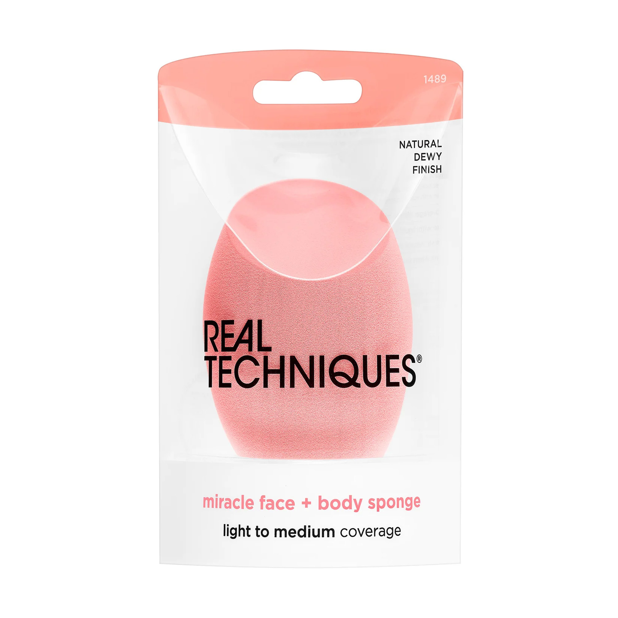 Спонж для макіяжу обличчя та тіла Real Techniques Miracle Face + Body Sponge, 1 шт