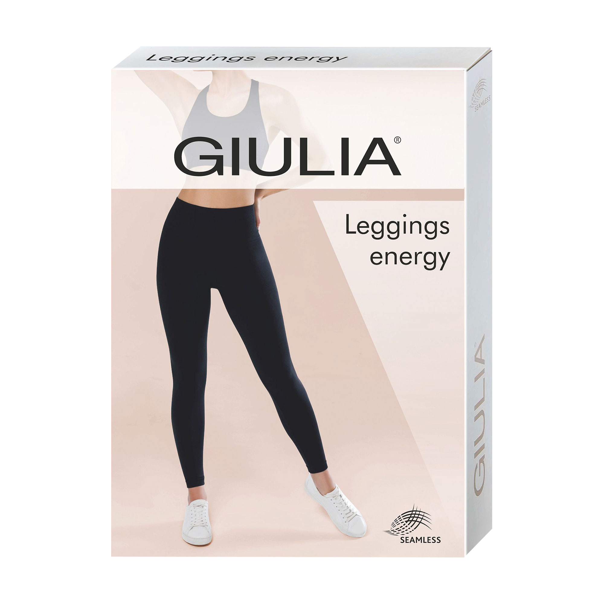 Спортивні легінси жіночі Giulia Leggings Energy, Black, розмір L/XL