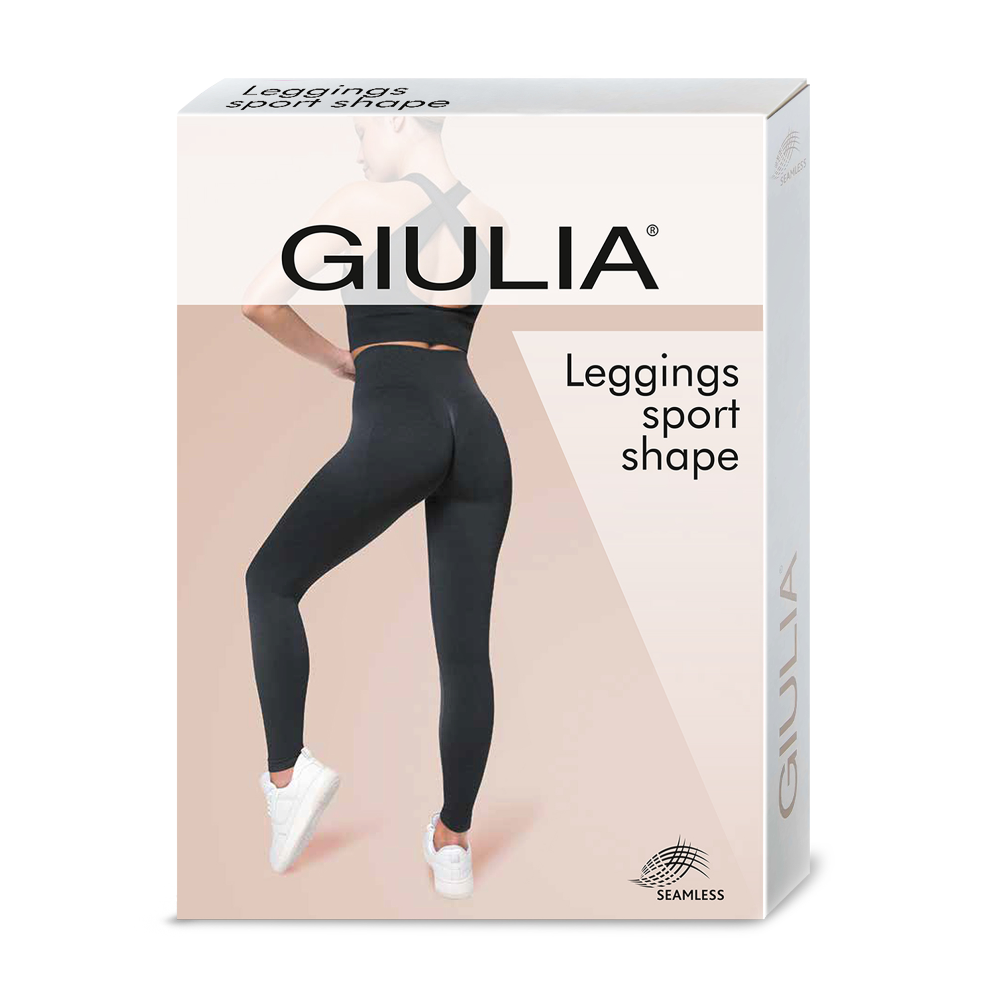 Спортивні легінси жіночі Giulia Leggings Sport Shape з push-up ефектом, Poppy Seed, розмір S/M