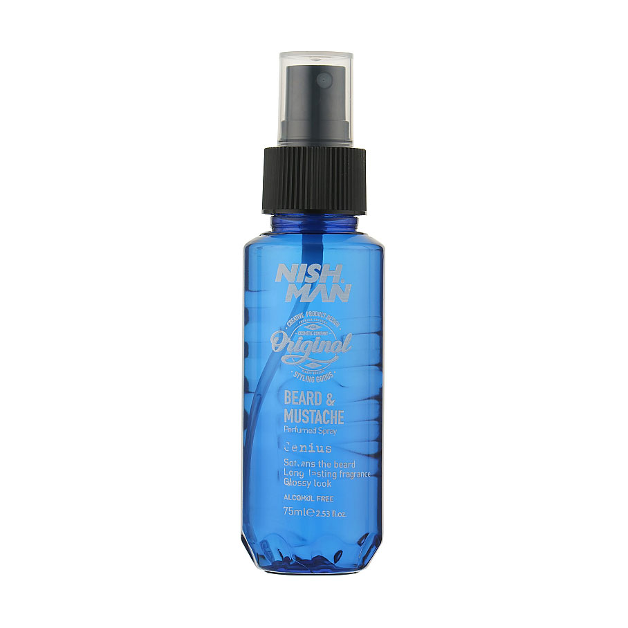 Спрей для догляду за бородою та вусами Nishman Beard &amp; Mustache Genius Perfumed Spray, 75 мл