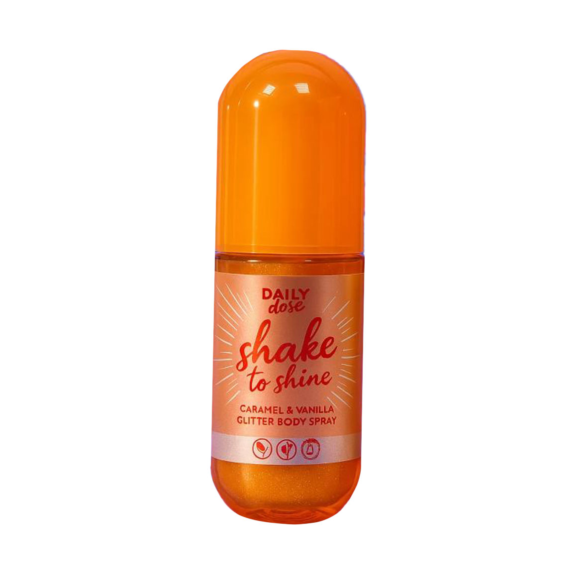 Спрей для тіла CosMyFy Daily Dose Caramel &amp; Vanilla Glitter Body Spray, 100 мл