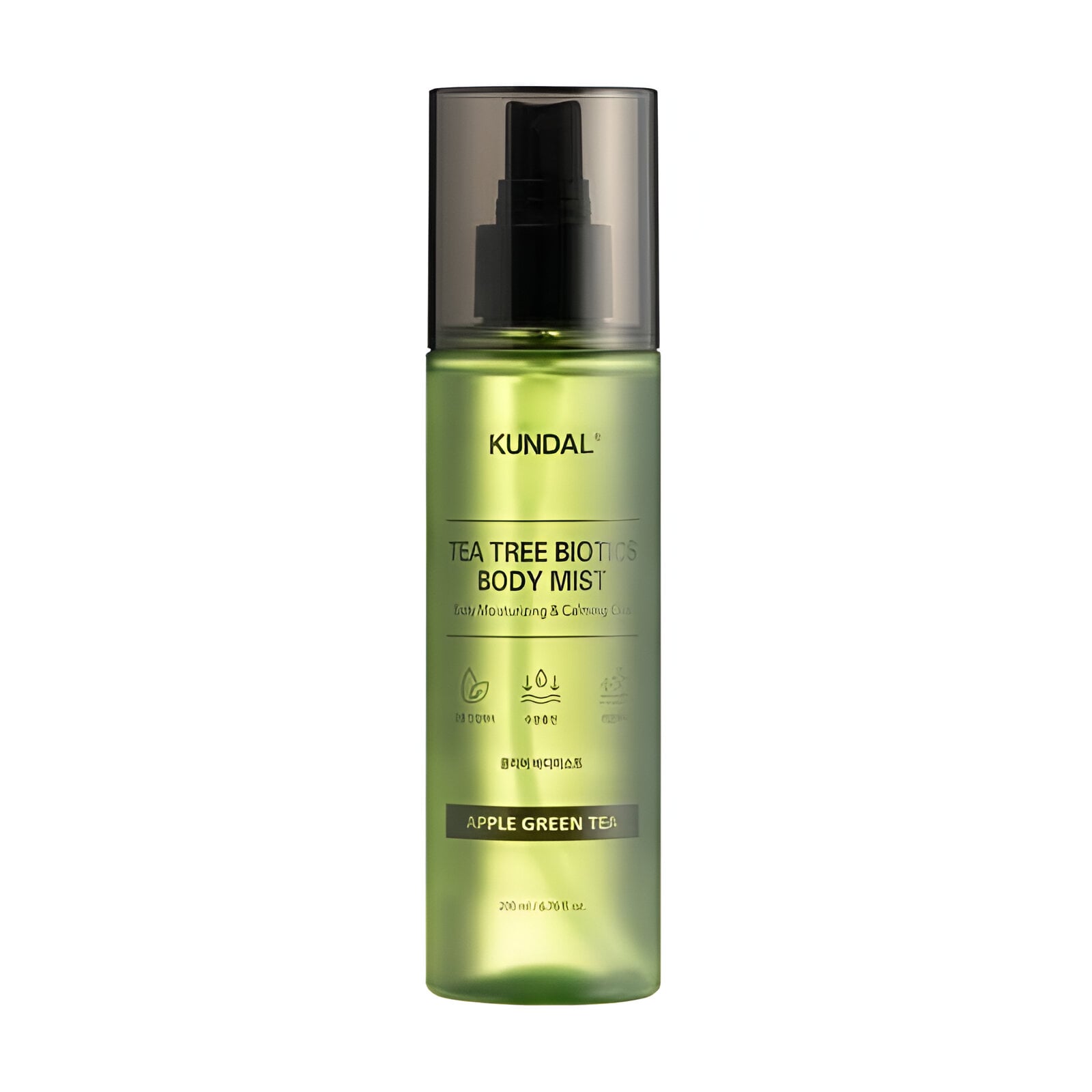 Спрей для тіла Kundal Tea Tree &amp; Biotics Body Mist Apple Green Tea проти акне, 200 мл