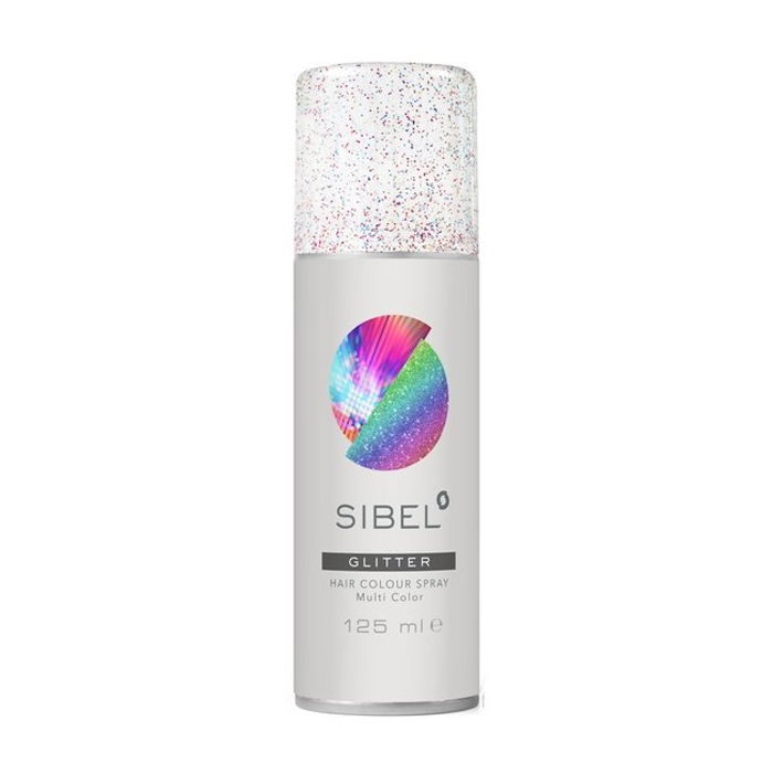 Спрей для волосся Sibel Hair Colour Spray Glitter з блискітками, Мультиколір, 125 мл