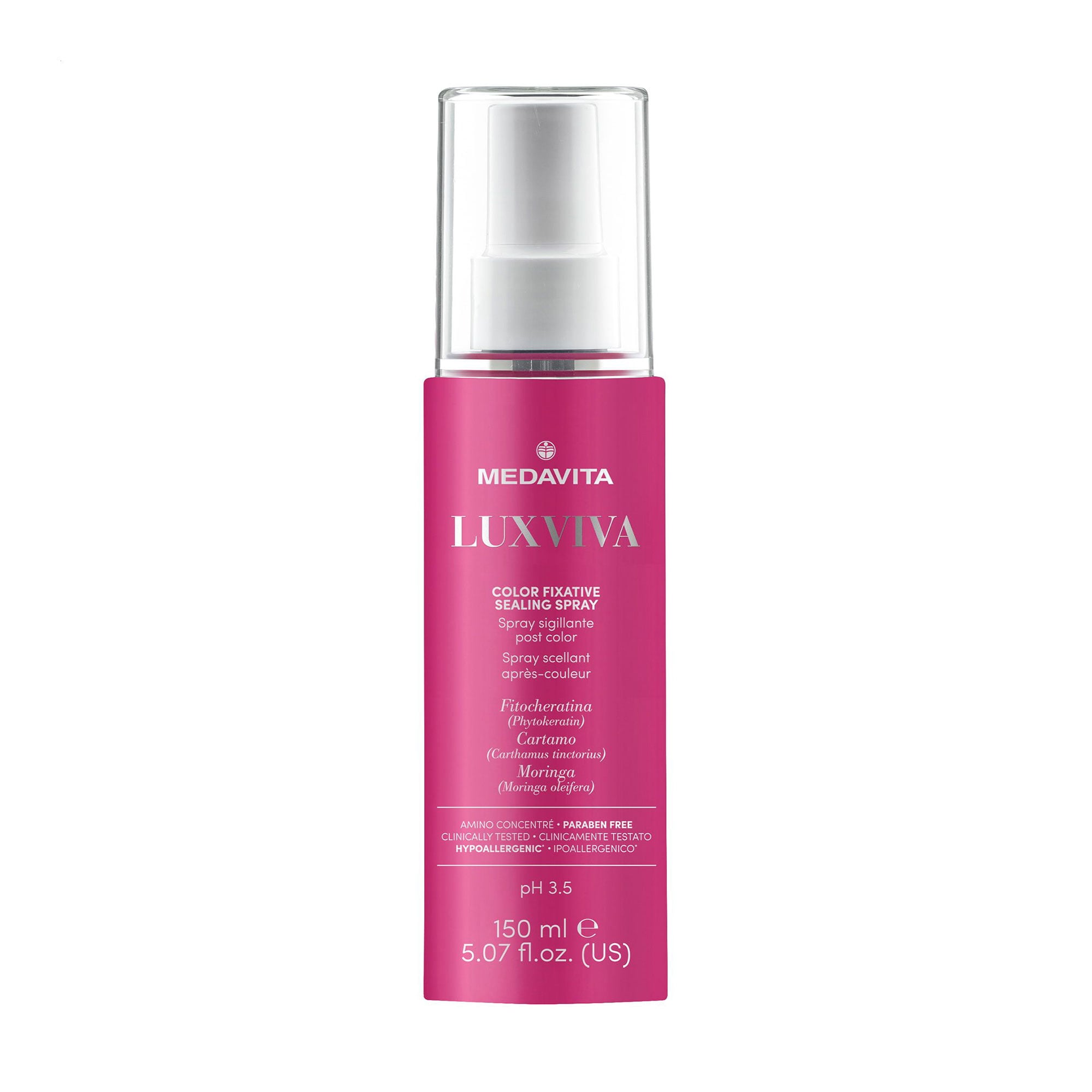 Спрей для запечатування кутикули волосся Medavita Luxviva Color Fixative Sealing Spray pH 3.5, 150 мл