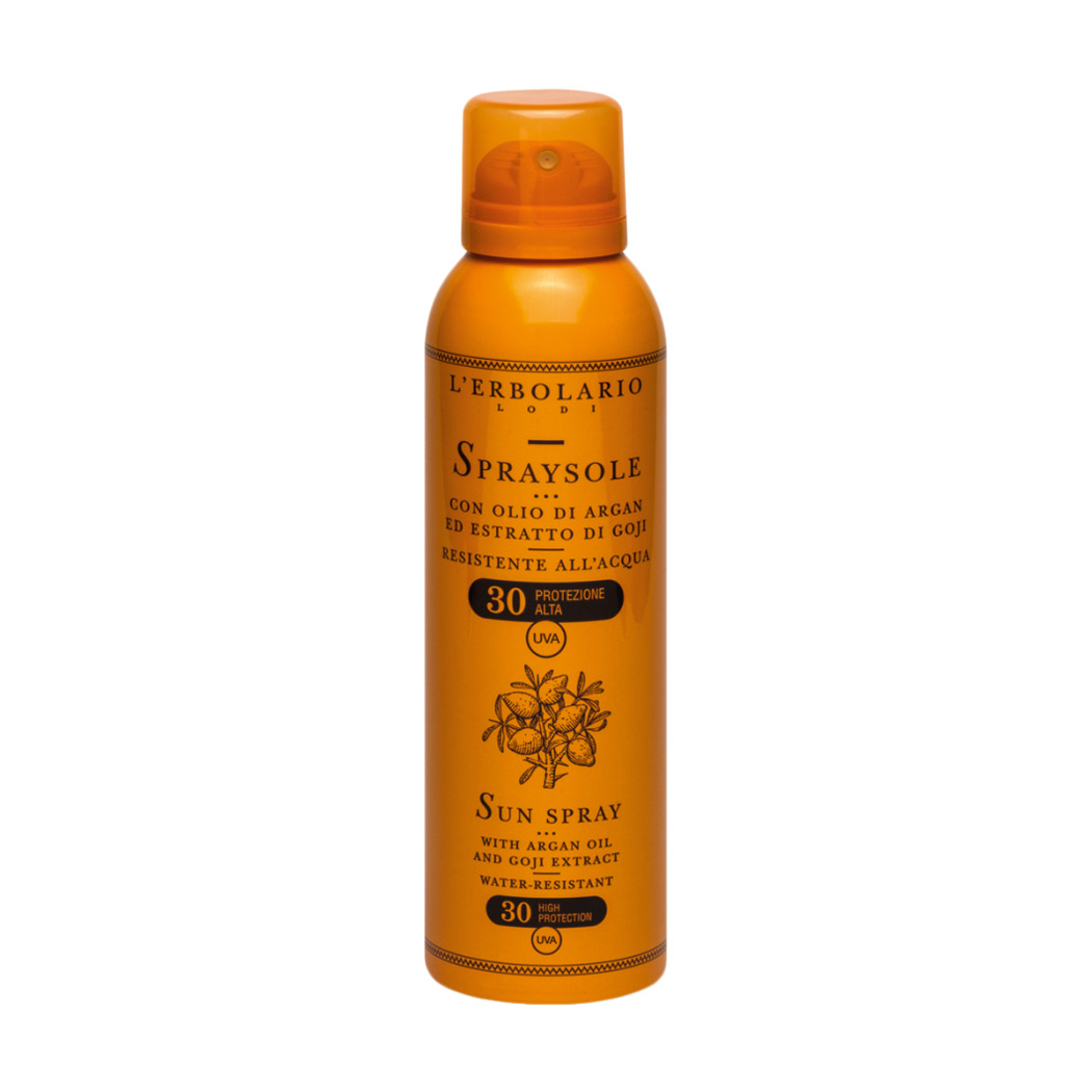 Спрей для засмаги L'Erbolario Sun Spray з аргановою олією та екстрактом годжі, SPF 30, 150 мл
