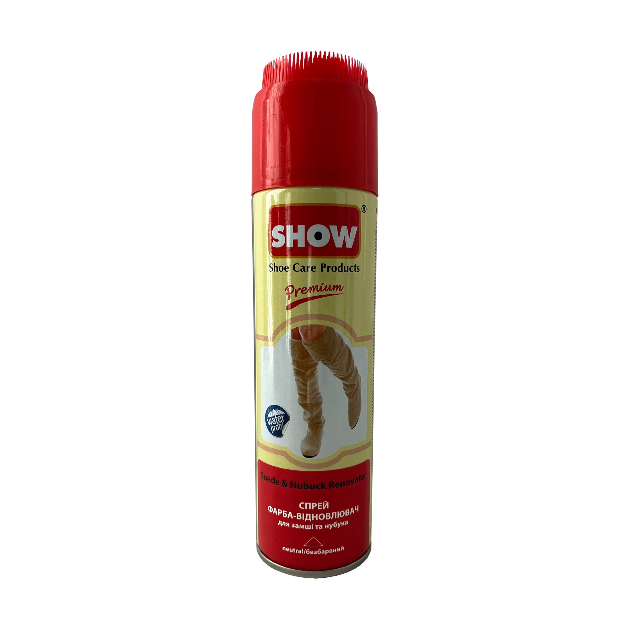 Спрей фарба-відновник для замші та нубука SHOW Premium Suede &amp; Nubuck Renovator безбарвна, 250 мл