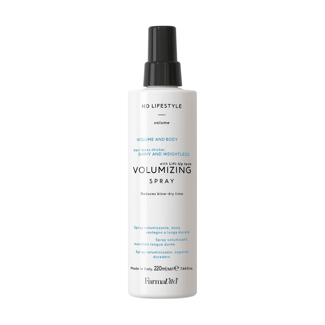Спрей FarmaVita HD Life Style Volumizing Spray для надання об'єму волоссю, середньої фіксації, 220 мл