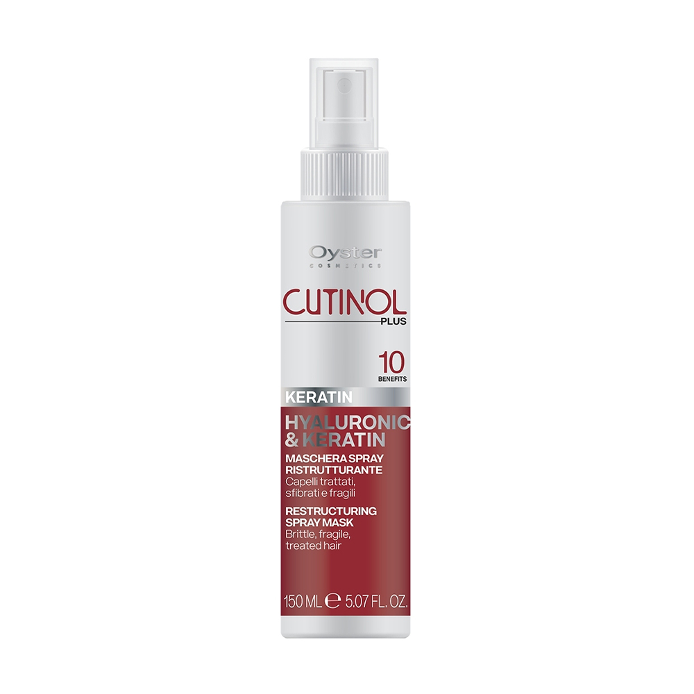 Спрей-маска для волосся Oyster Cosmetics Cutinol Plus Hyaluronic &amp; Keratin Restructuring Spray Mask, 150 мл