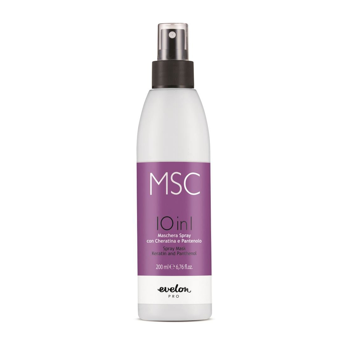 Спрей-маска для волосся Parisienne Maschera MSC 10 in 1 Spray Mask Keratin And Panthenol, 200 мл