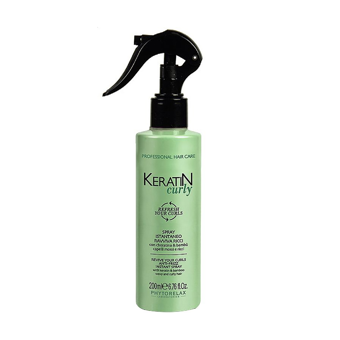 Спрей Phytorelax Laboratories Keratin Curly Revive Your Curls Anti-Frizz Instant Spray для укладання в'юнкого волосся, 200 мл