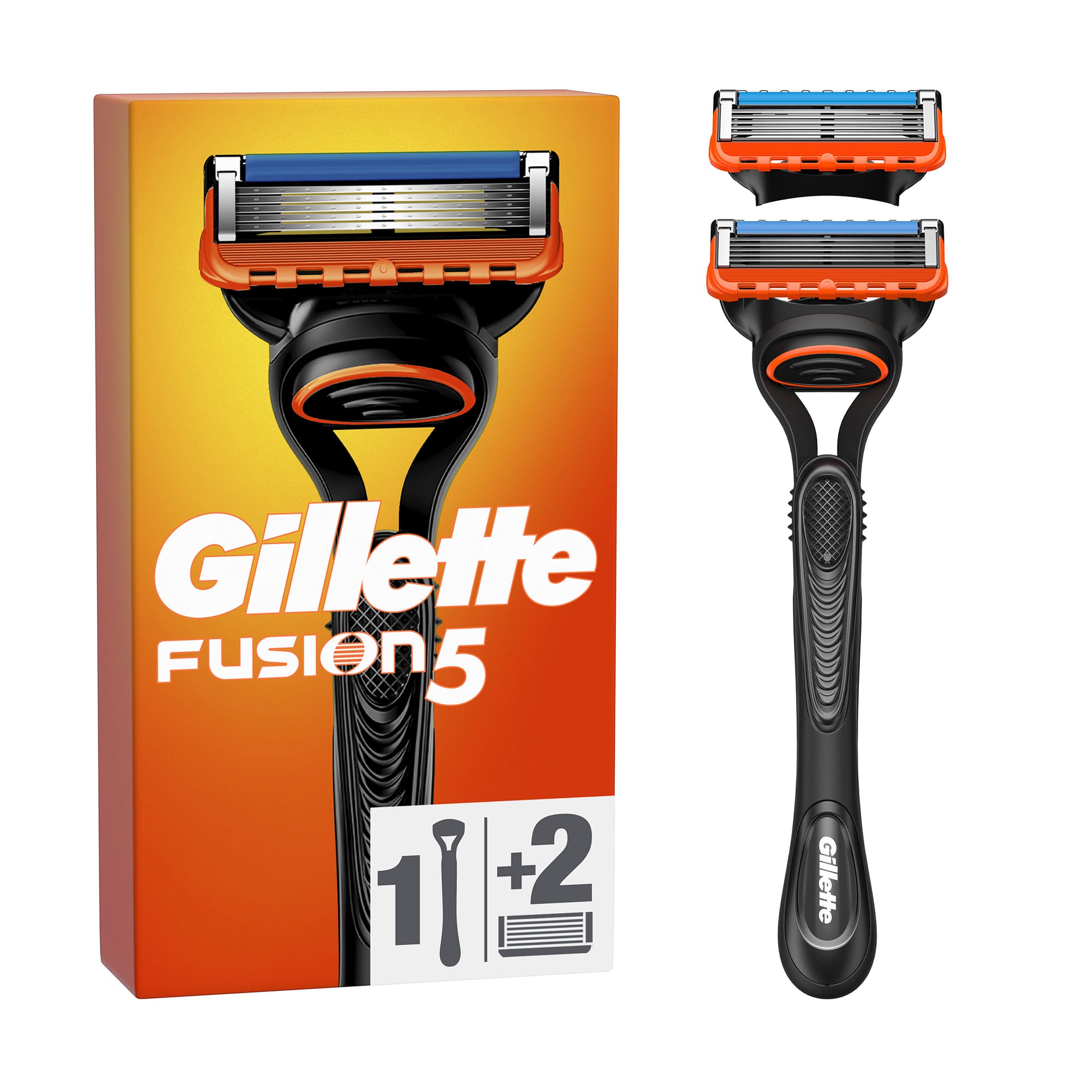 Станок для гоління чоловічий (бритва) Gillette Fusion5 з 2 змінними картриджами