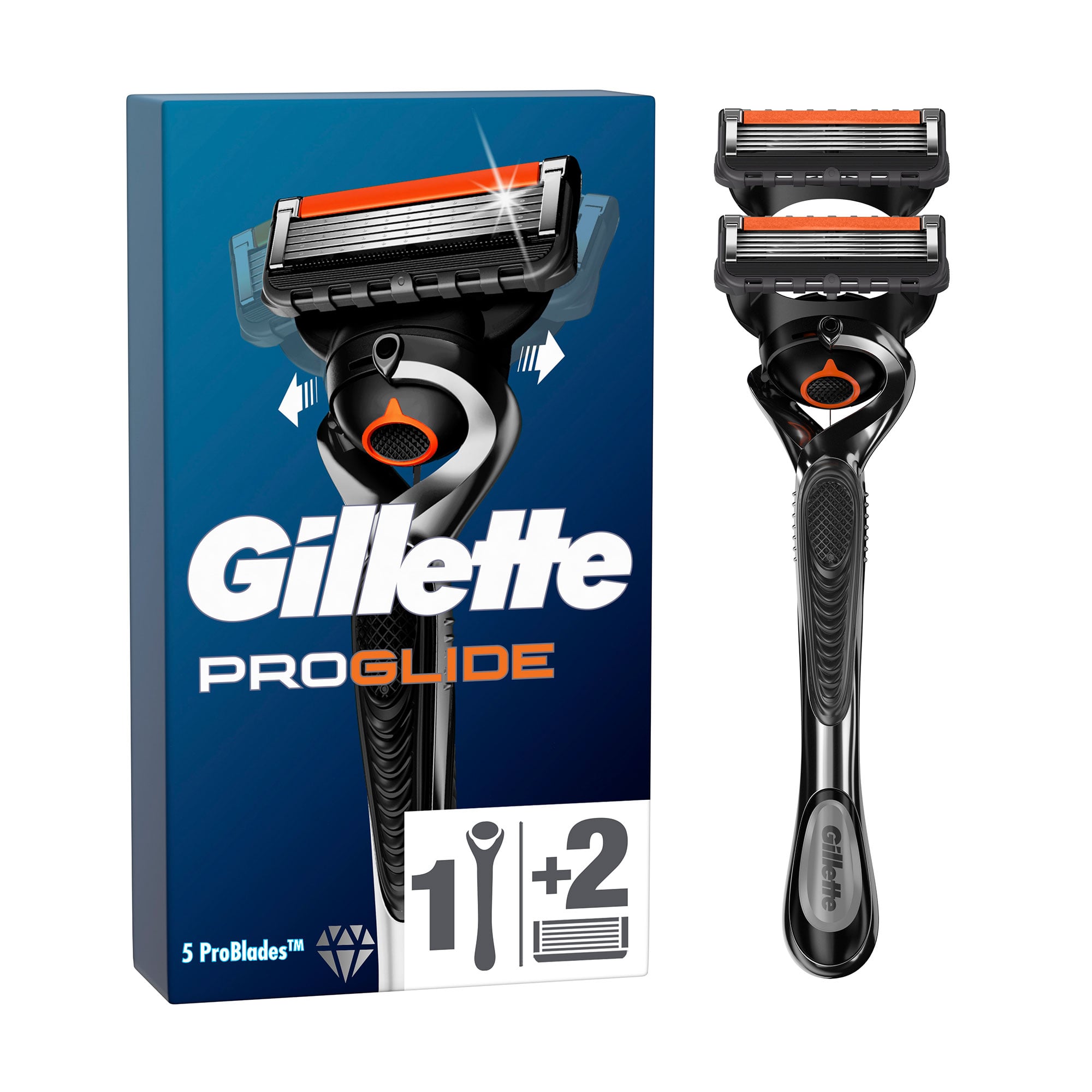 Станок для гоління чоловічий (бритва) Gillette Fusion ProGlide Flexball з 2 змінними картриджами