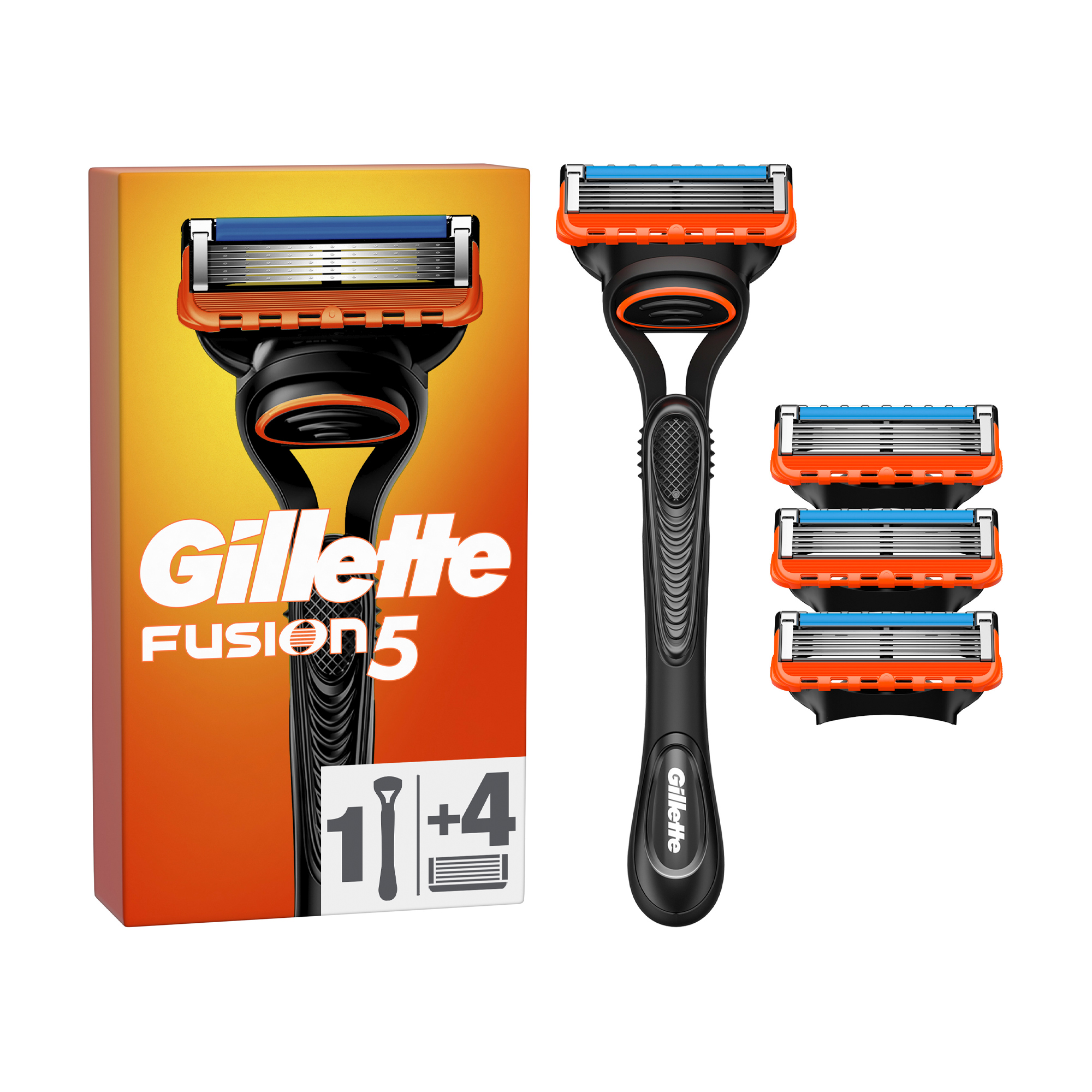 Станок для гоління Gillette Fusion 5 чоловічий, з 4 змінними картриджами