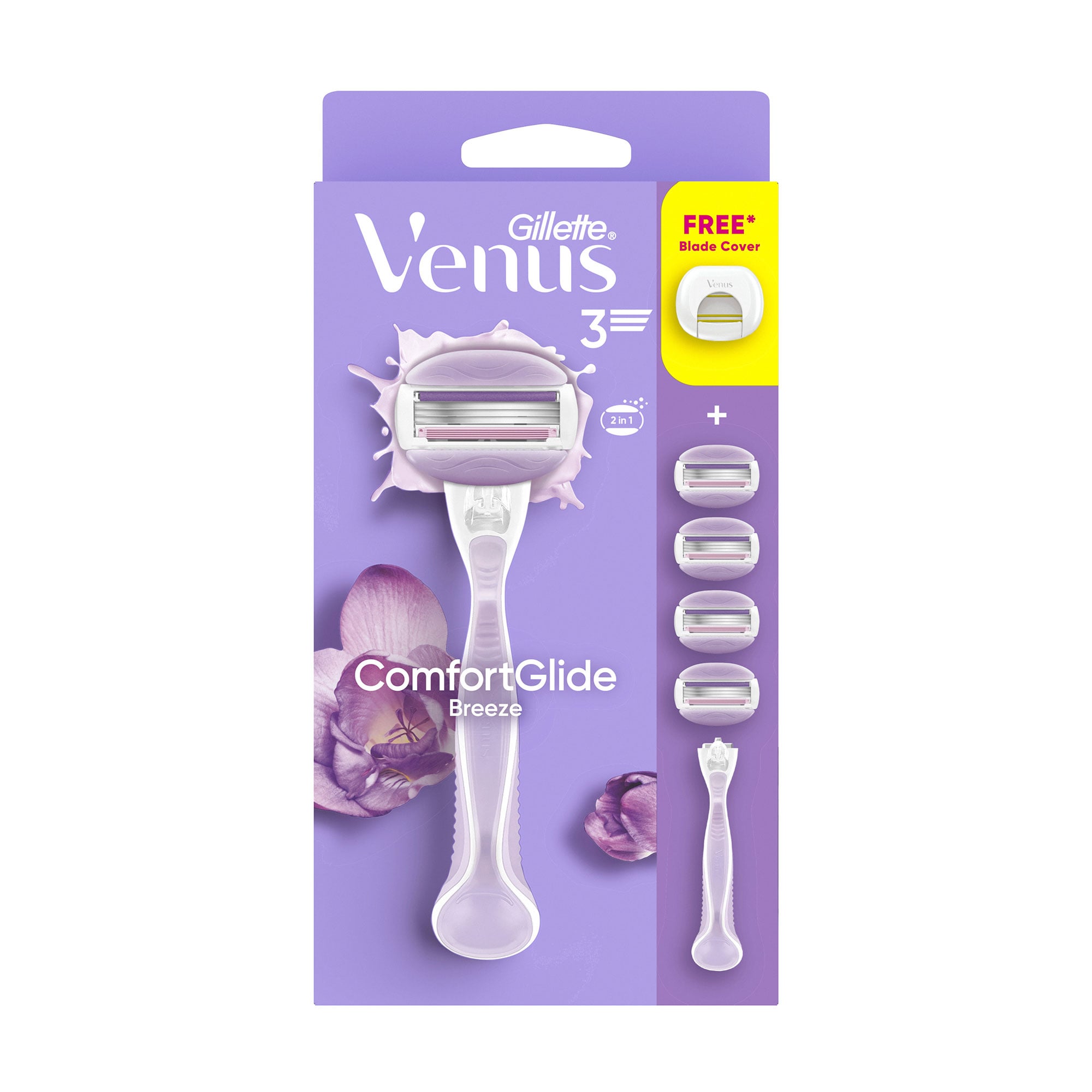 Станок для гоління жіночий (бритва) Gillette Venus ComfortGlide Breeze з 4 змінними картриджами