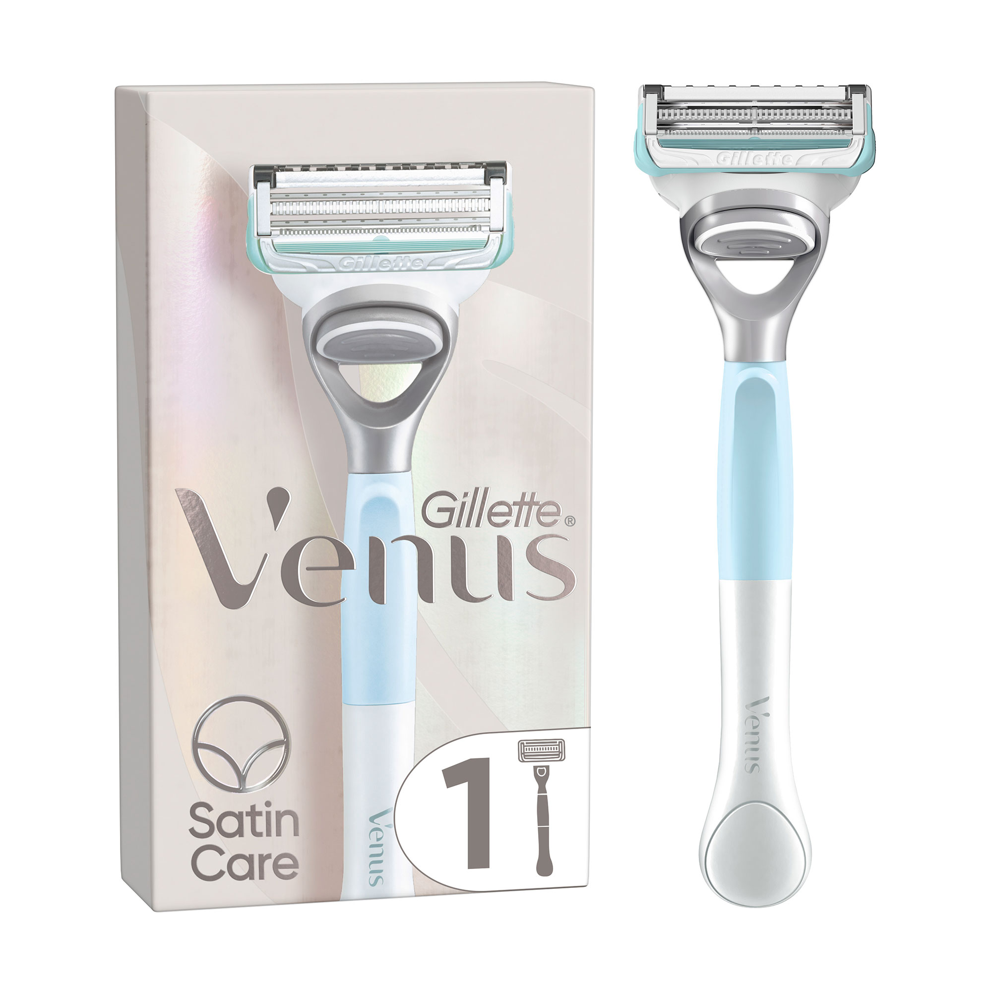 Станок для гоління жіночий (бритва) Gillette Venus Satin Care з 1 змінним картриджем