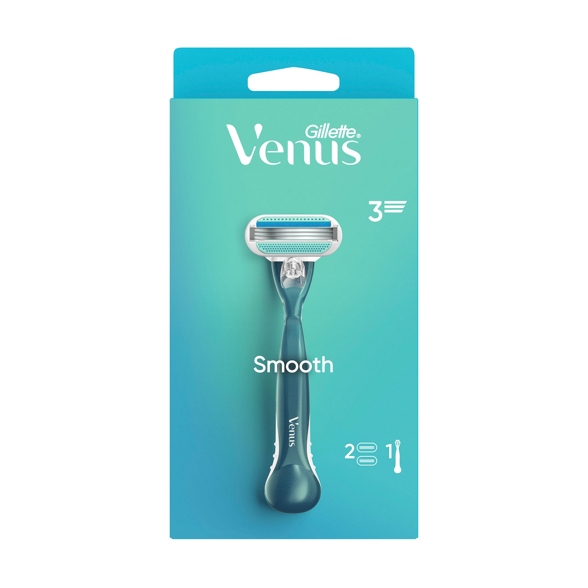 Станок для гоління жіночий (бритва) Gillette Venus з 2 змінними картриджами