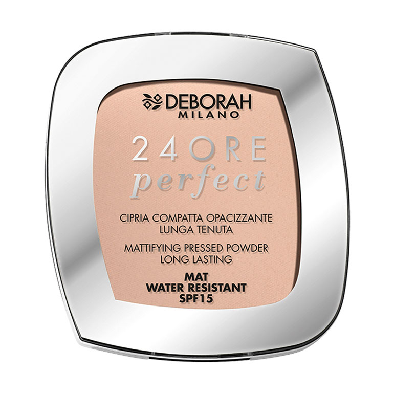 Стійка компактна пудра для обличчя Deborah 24Ore Perfect Compact Powder SPF 15, 03 Rose, 9 г