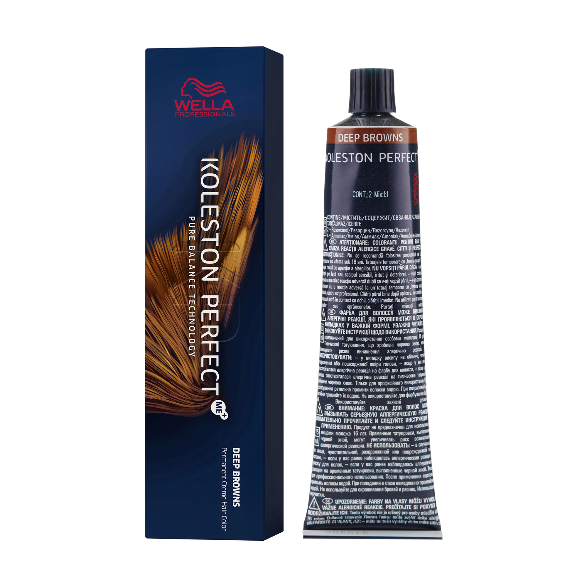 Стійка крем-фарба для волосся Wella Professionals Koleston Perfect Deep Browns, 8/7-світлий коричневий блондин, 60 мл