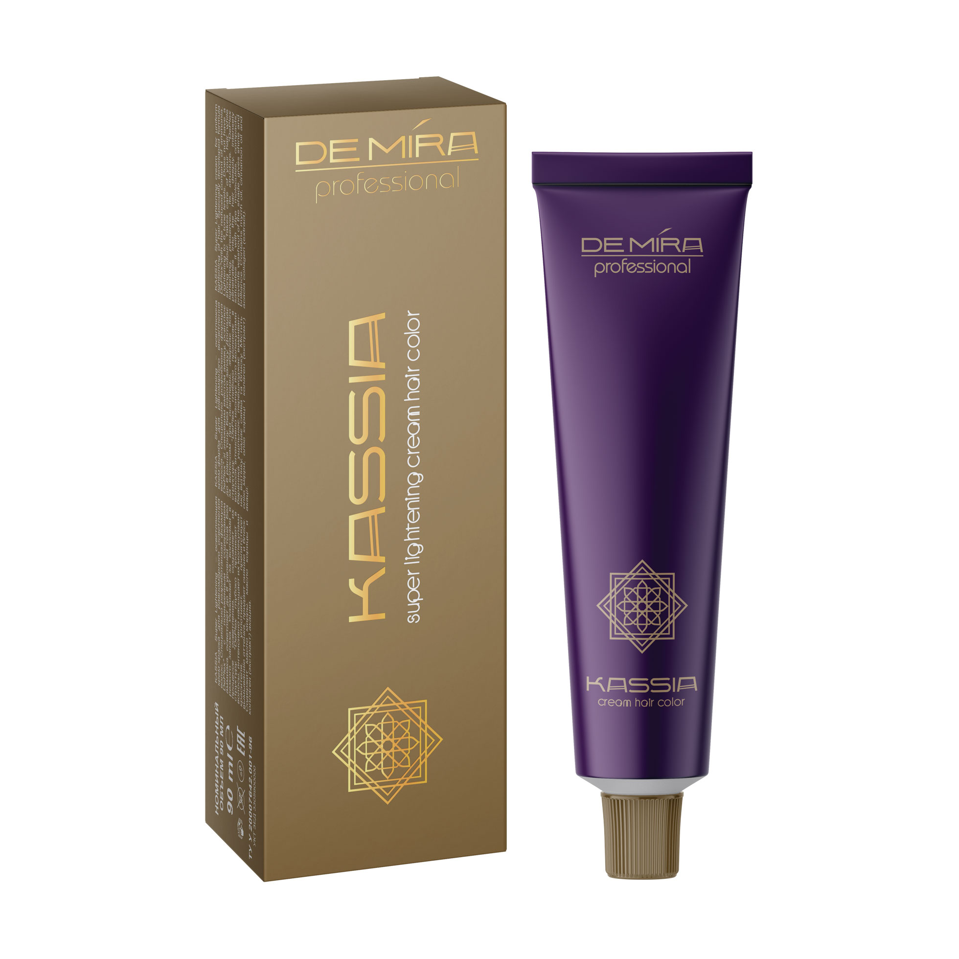 Стійка освітлювальна крем-фарба для волосся DeMira Professional Kassia Super Lightening Cream Hair Color, SL/8, 90 мл