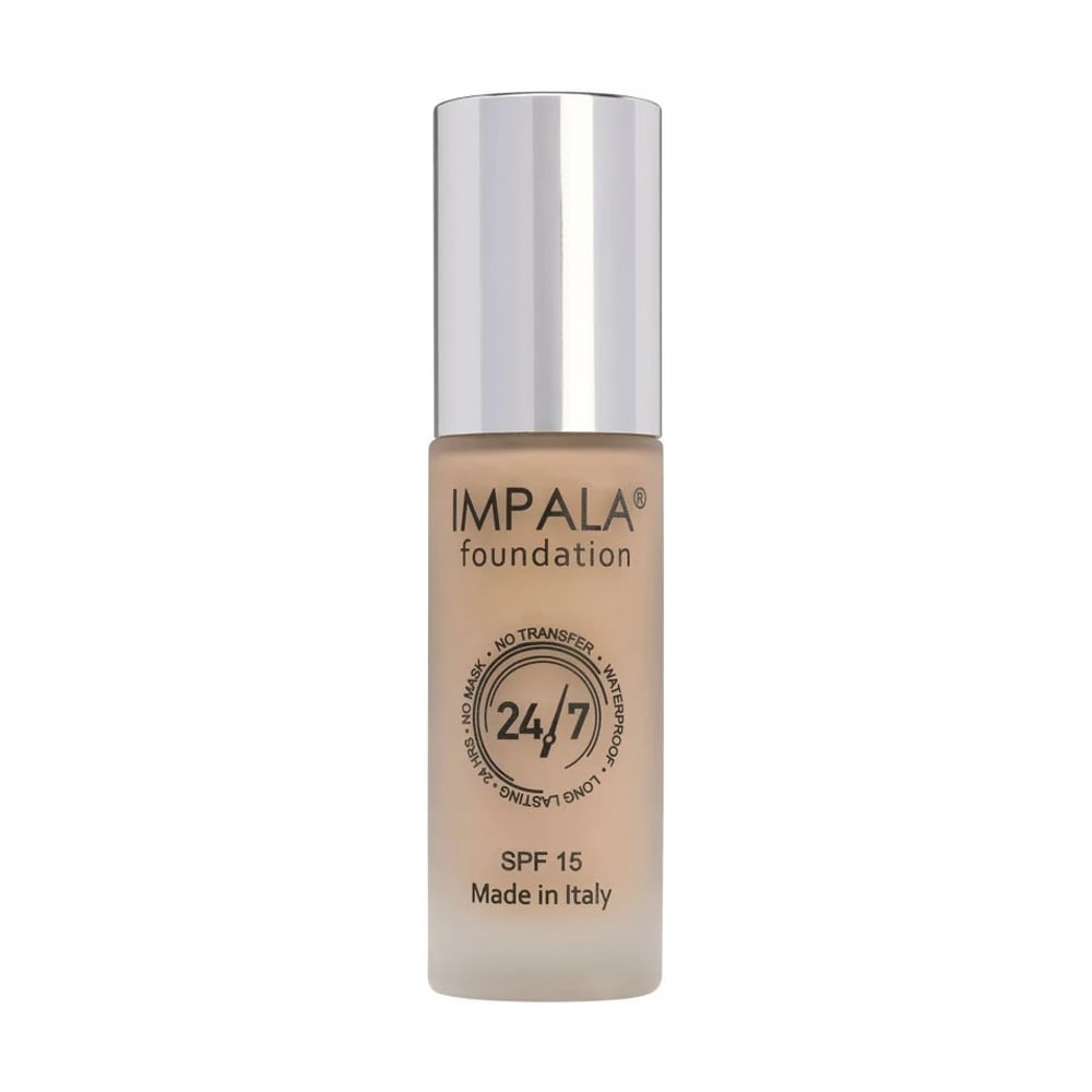 Стійкий тональний крем для обличчя Impala Waterproof Foundation 24/7 SPF 15, 06 Natural Bronse, 30 мл