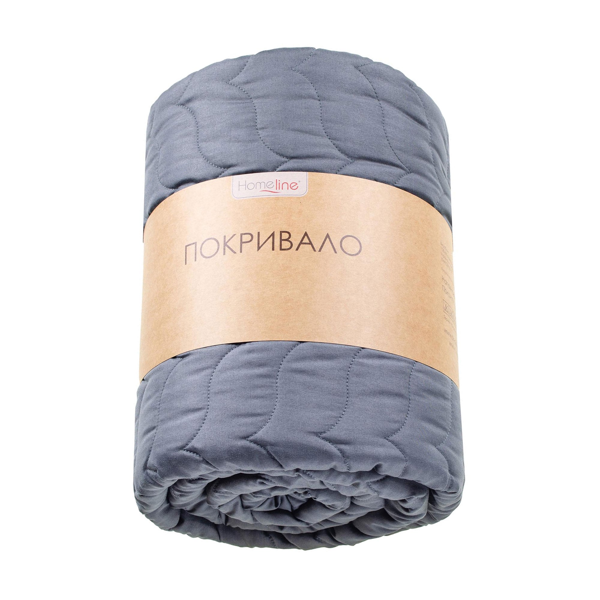 Стьобане покривало Home Line графіт, 160*210 см (192195)