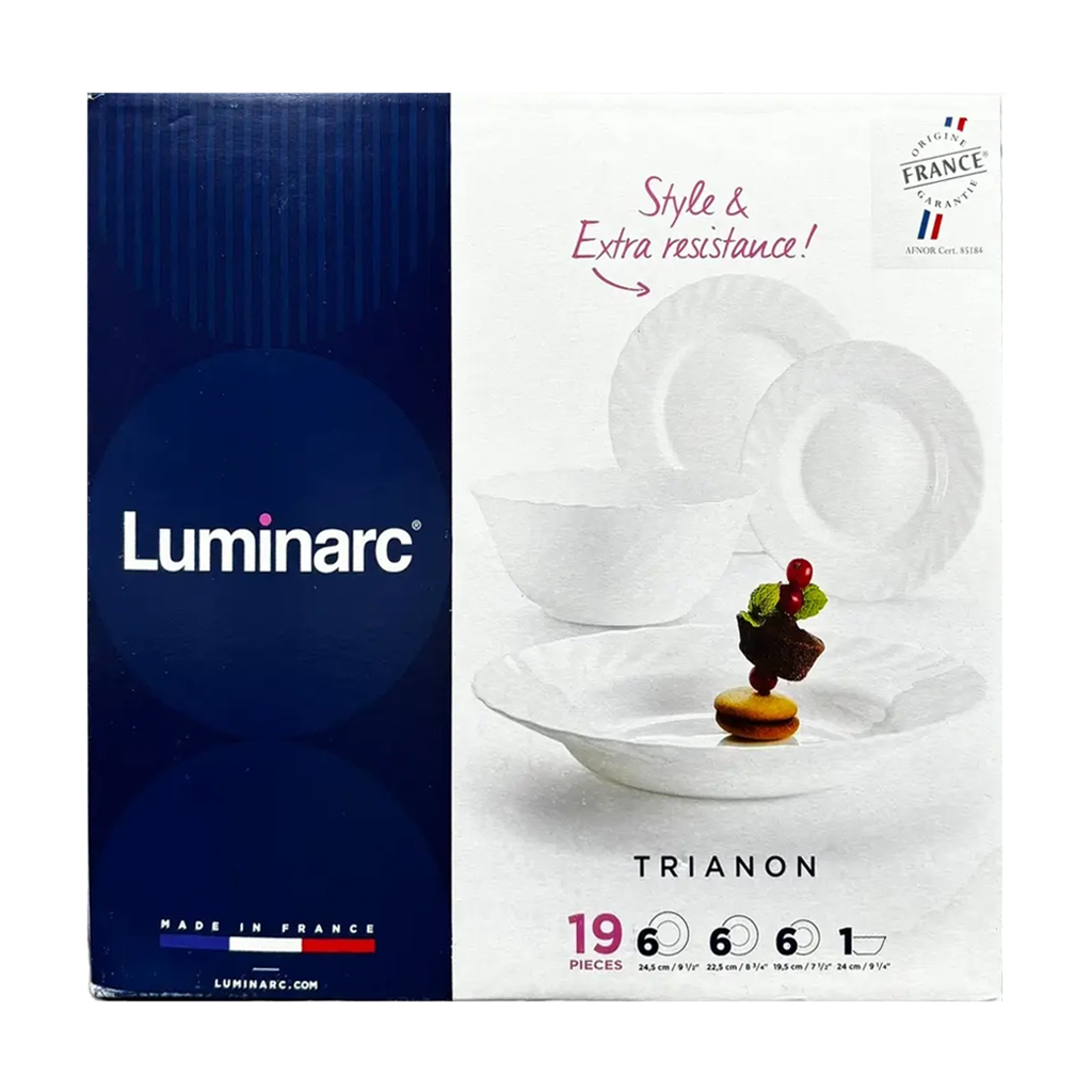 Столовий сервіз Luminarc Trianon, 19 предметів (00144)