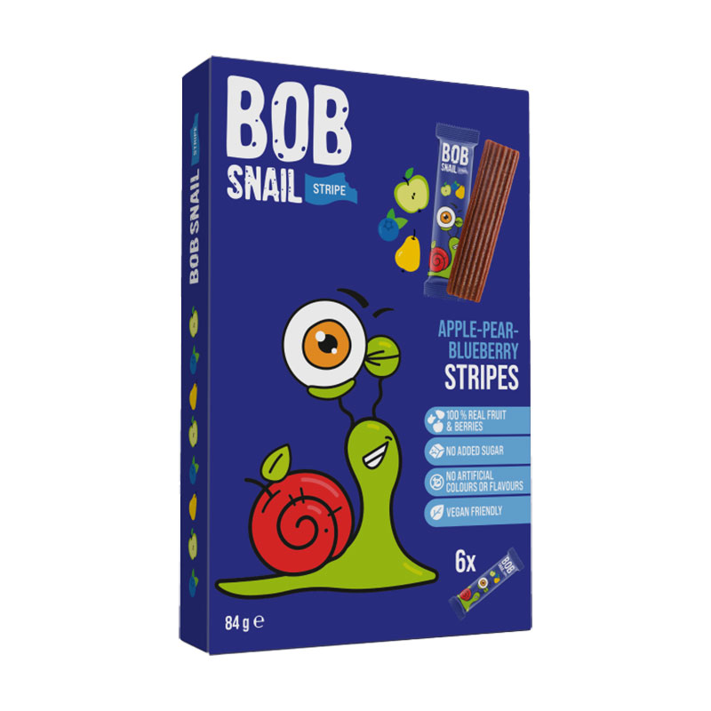 Страйпси Bob Snail Яблуко-груша-лохина, 6*14 г
