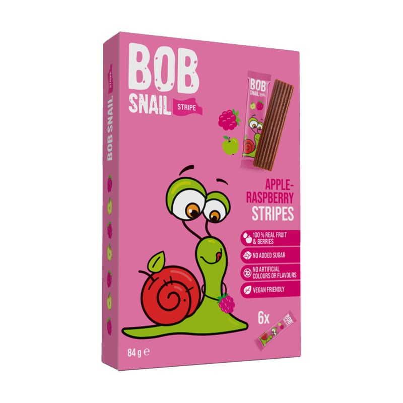 Страйпси Bob Snail Яблуко-малина, 6*14 г