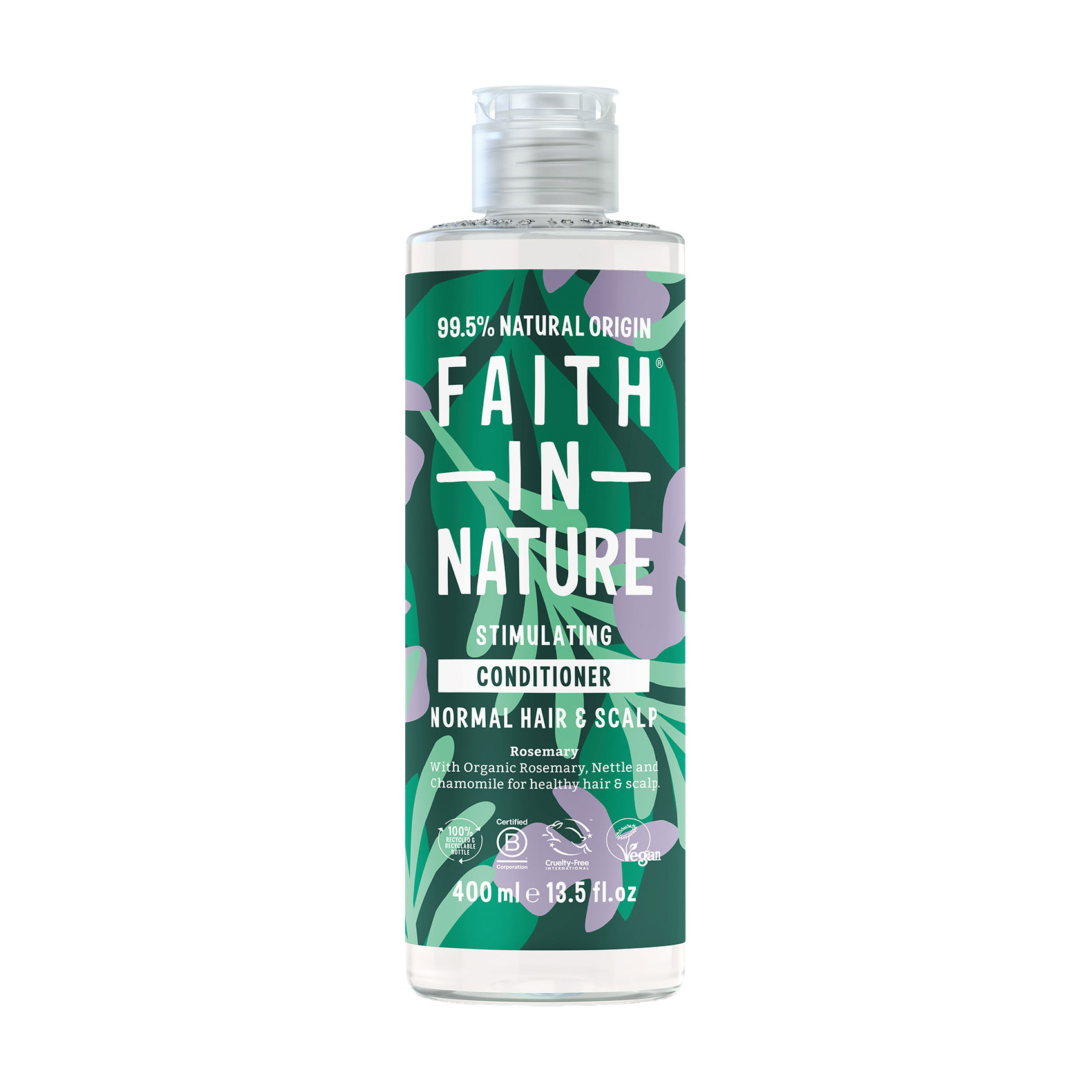 Стимулювальний кондиціонер Faith In Nature Stimulating Conditioner для нормального волосся та шкіри голови, з розмарином, 400 мл