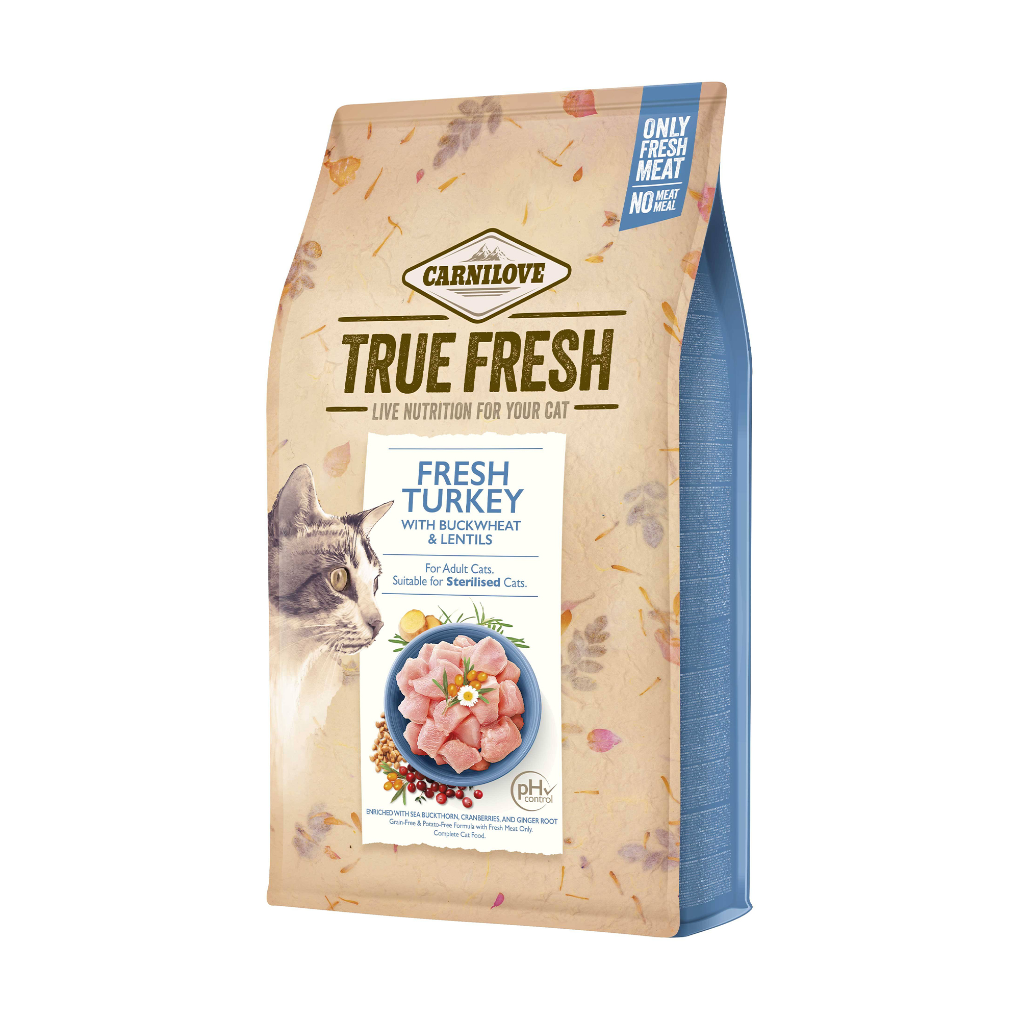 Сухий корм для дорослих кішок Carnilove True Fresh Turkey з індичкою, 340 г