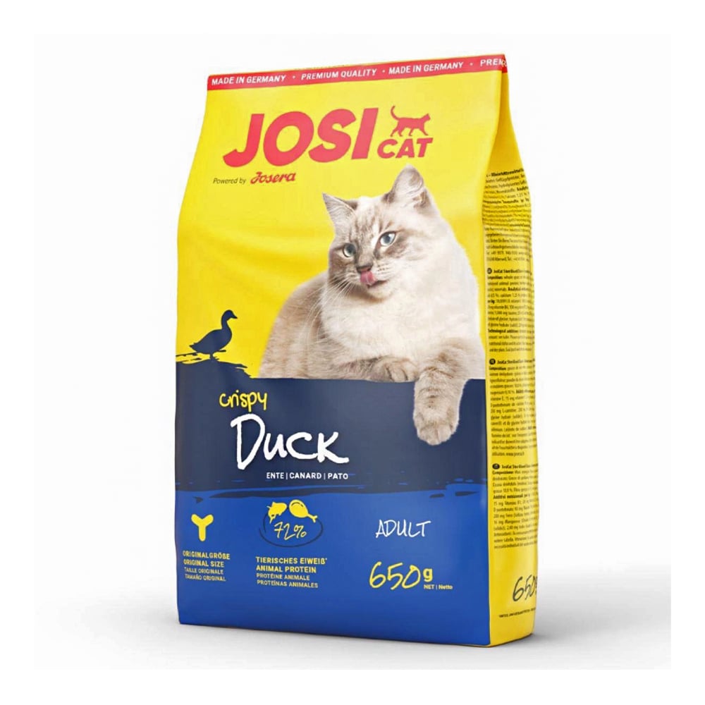 Сухий корм для дорослих кішок Josera JosiCat Crispy Duck, 650 г