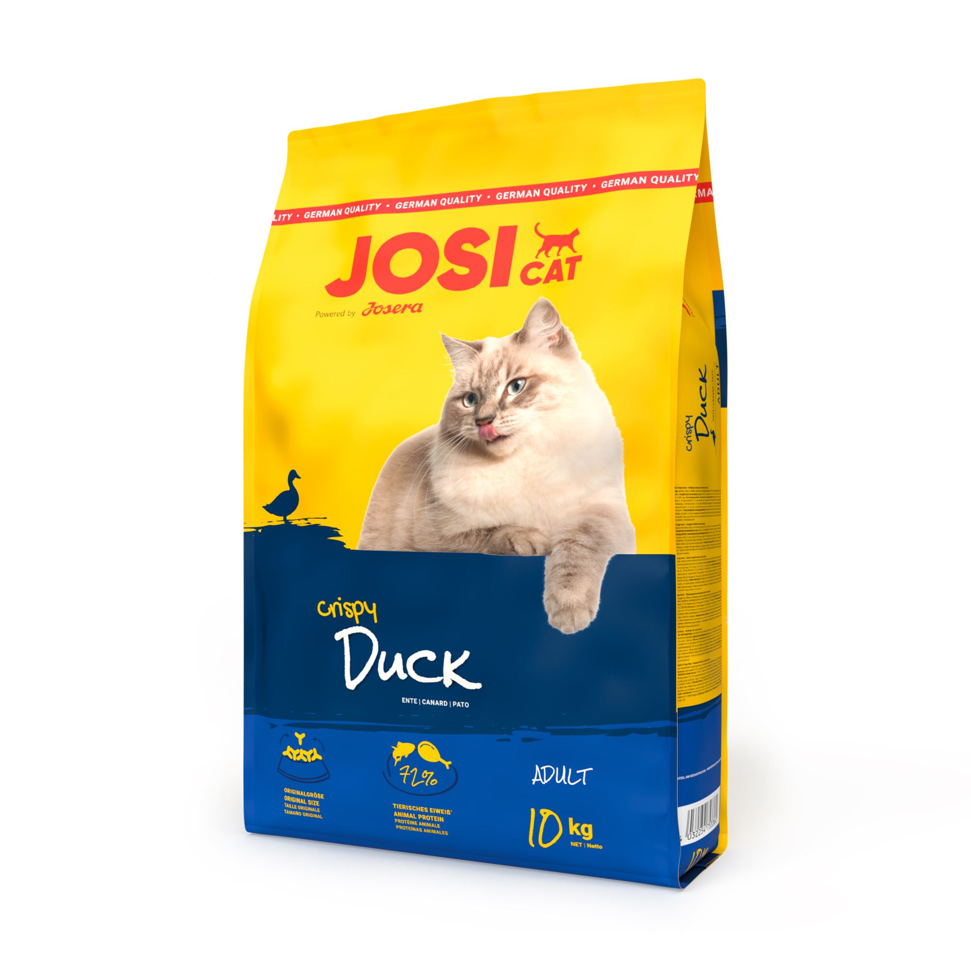 Сухий корм для дорослих кішок Josera JosiCat Crispy Duck, 10 кг