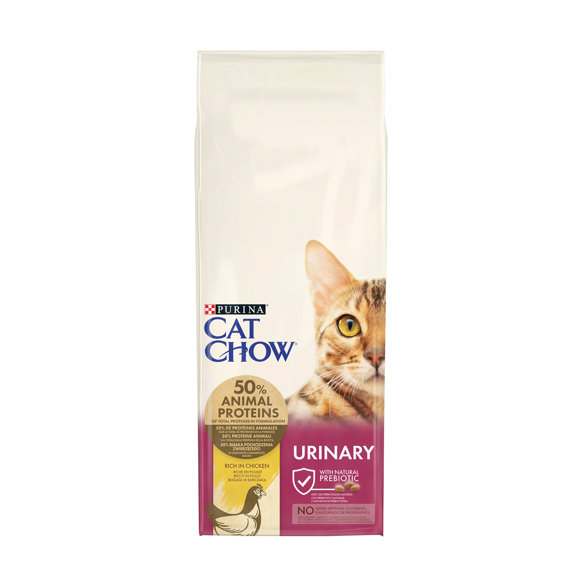 Сухий корм для дорослих котів Cat Chow Urinary Tract Health для підтримки здоров'я сечовивідної системи, з куркою, 15 кг