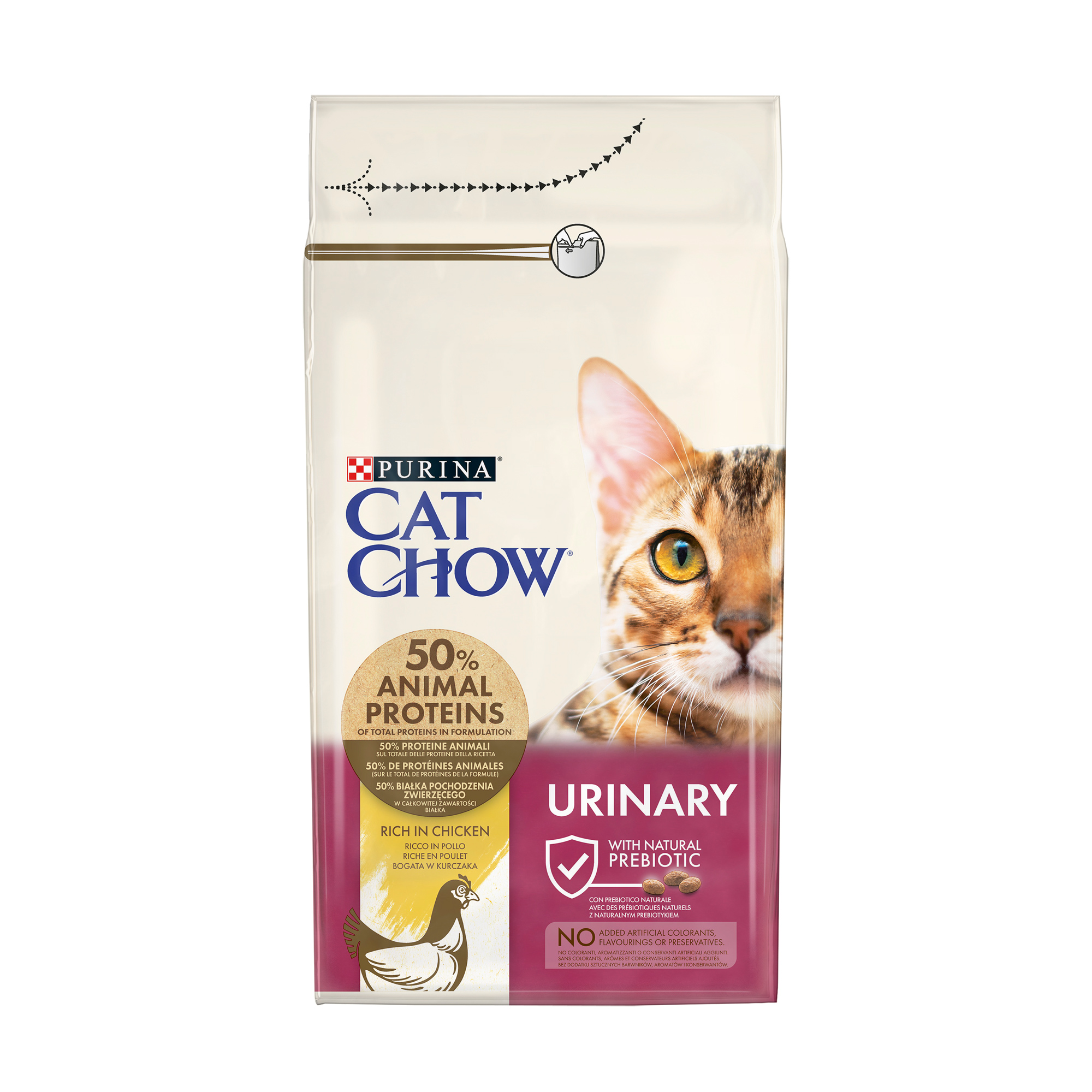 Сухий корм для дорослих котів Cat Chow Urinary Tract Health для підтримки здоров'я сечовивідної системи, з куркою, 1.5 кг