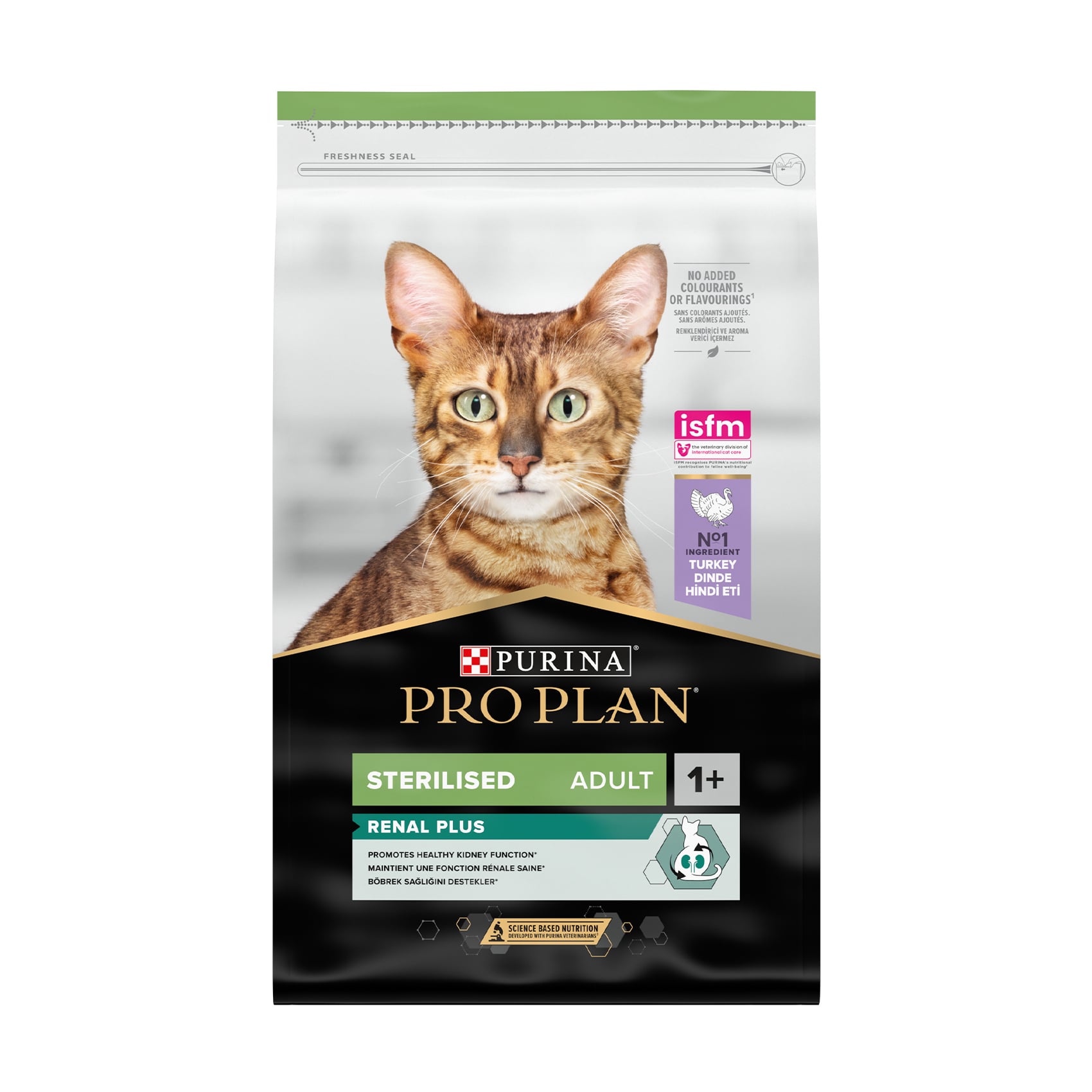 Сухий корм для дорослих стерилізованих котів Pro Plan Sterilised Adult 1+ Renal Plus з індичкою, 10 кг