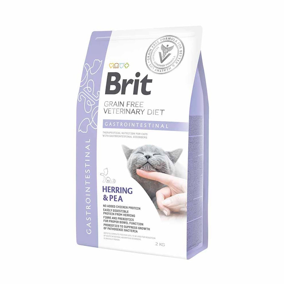 Сухий корм для кішок Brit Veterinary Diet Gastrointestinal при порушеннях травлення, 2 кг