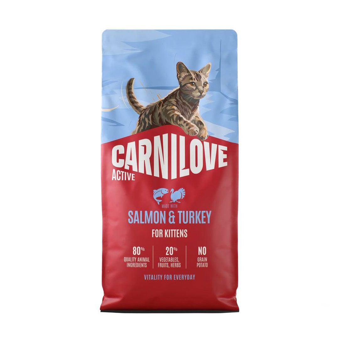 Сухий корм для кошенят Carnilove Active Salmon &amp; Turkey Kitten з лососем та індичкою, 6 кг