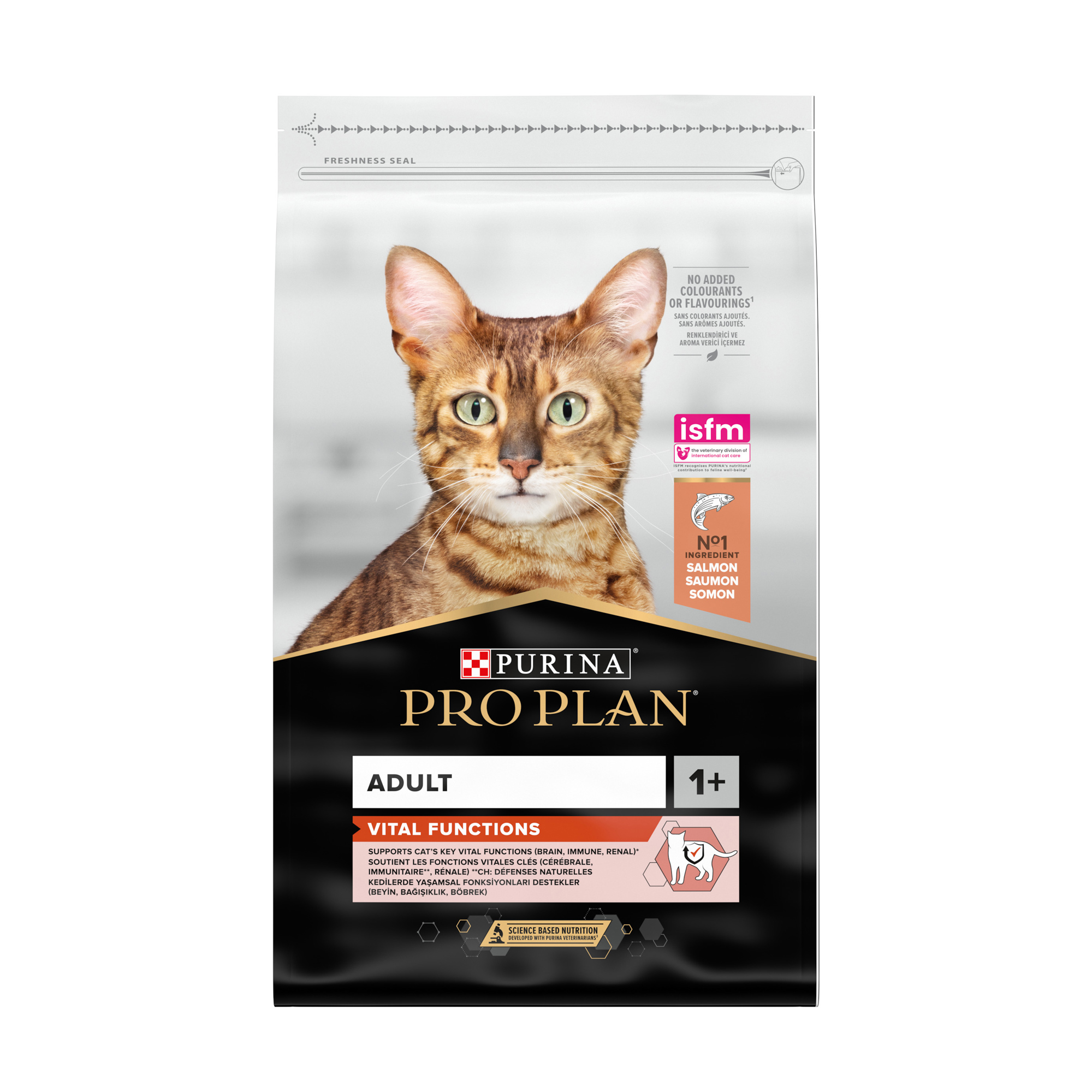 Сухий корм для котів від 1 року Pro Plan Adult 1+ Vital Functions з лососем, 10 кг