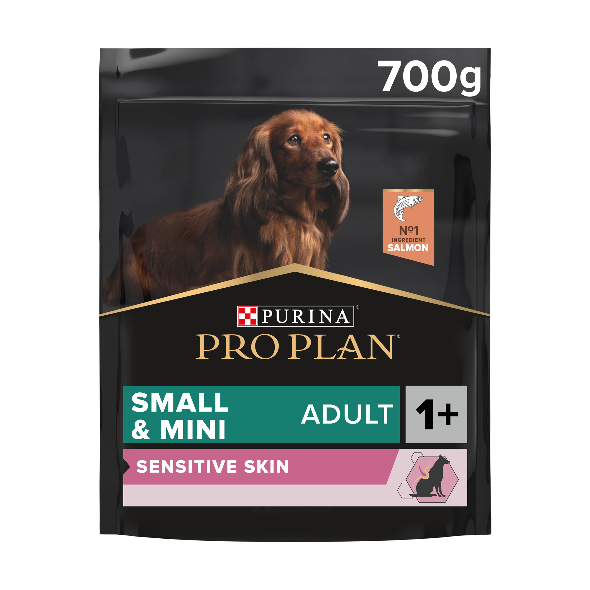 Сухий корм для собак дрібних порід від 1 року Pro Plan Small &amp; Mini Adult 1+ Sensitive Skin з чутливою шкірою, з лососем, 700 г