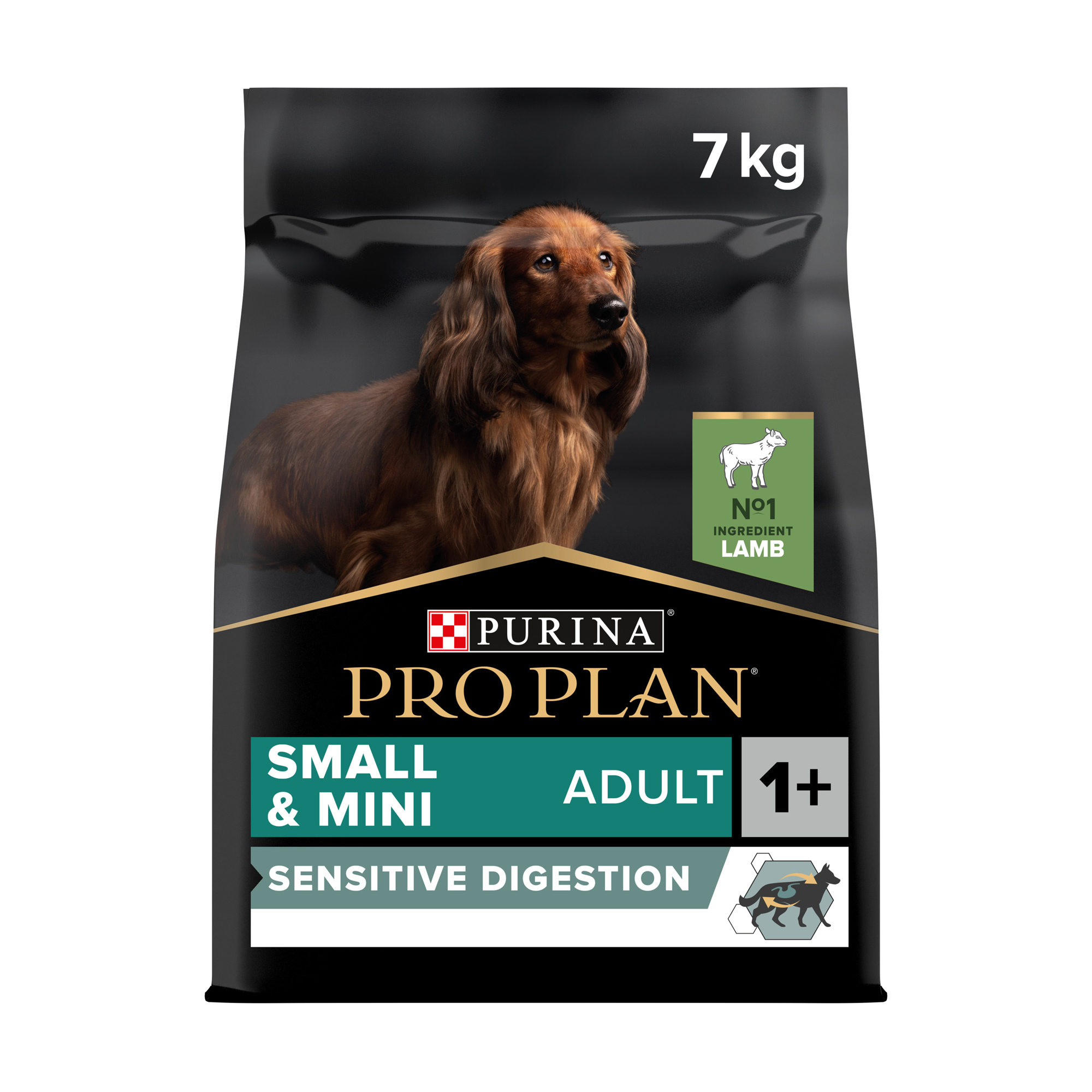 Сухий корм для собак малих порід від 1 року Pro Plan Small &amp; Mini Adult 1+ Sensitive Digestion з чутливим травленням, з ягням, 7 кг
