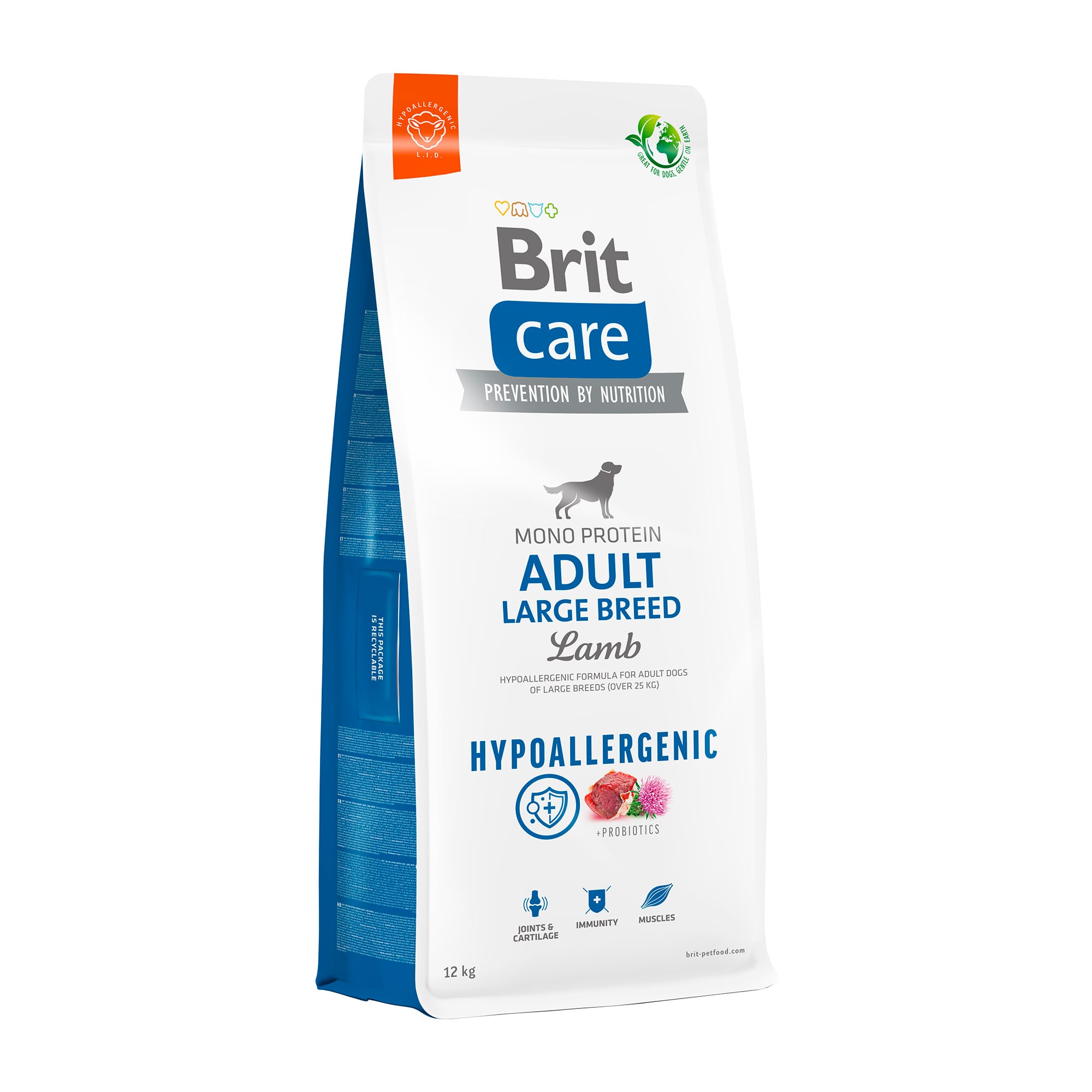 Сухий корм для собак великих порід Brit Care Adult Large Breed гіпоалергенний, з ягням, 12 кг