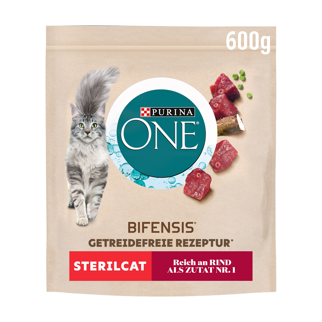 Сухий корм для стерилізованих дорослих котів Purina One Grain Free Bifensis беззерновий, з яловичиною, 600 г