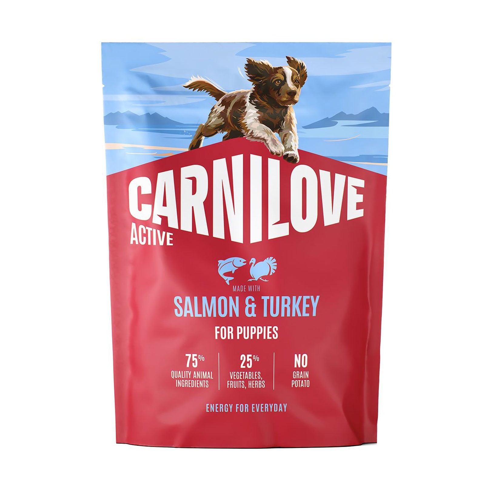 Сухий корм для цуценят Carnilove Active Salmon &amp; Turkey з лососем та індичкою, 1.5 кг