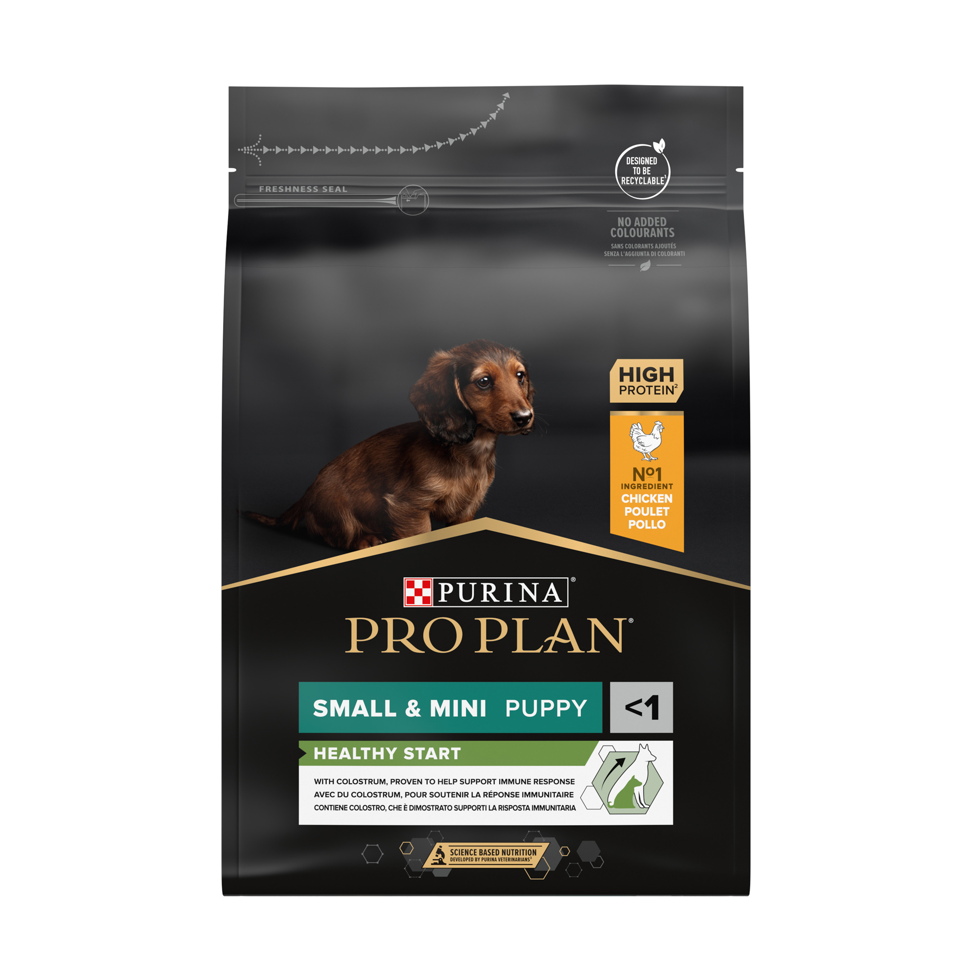 Сухий корм для цуценят дрібних порід до 1 року Pro Plan Small &amp; Mini Puppy <1 Healthy Start з куркою, 3 кг