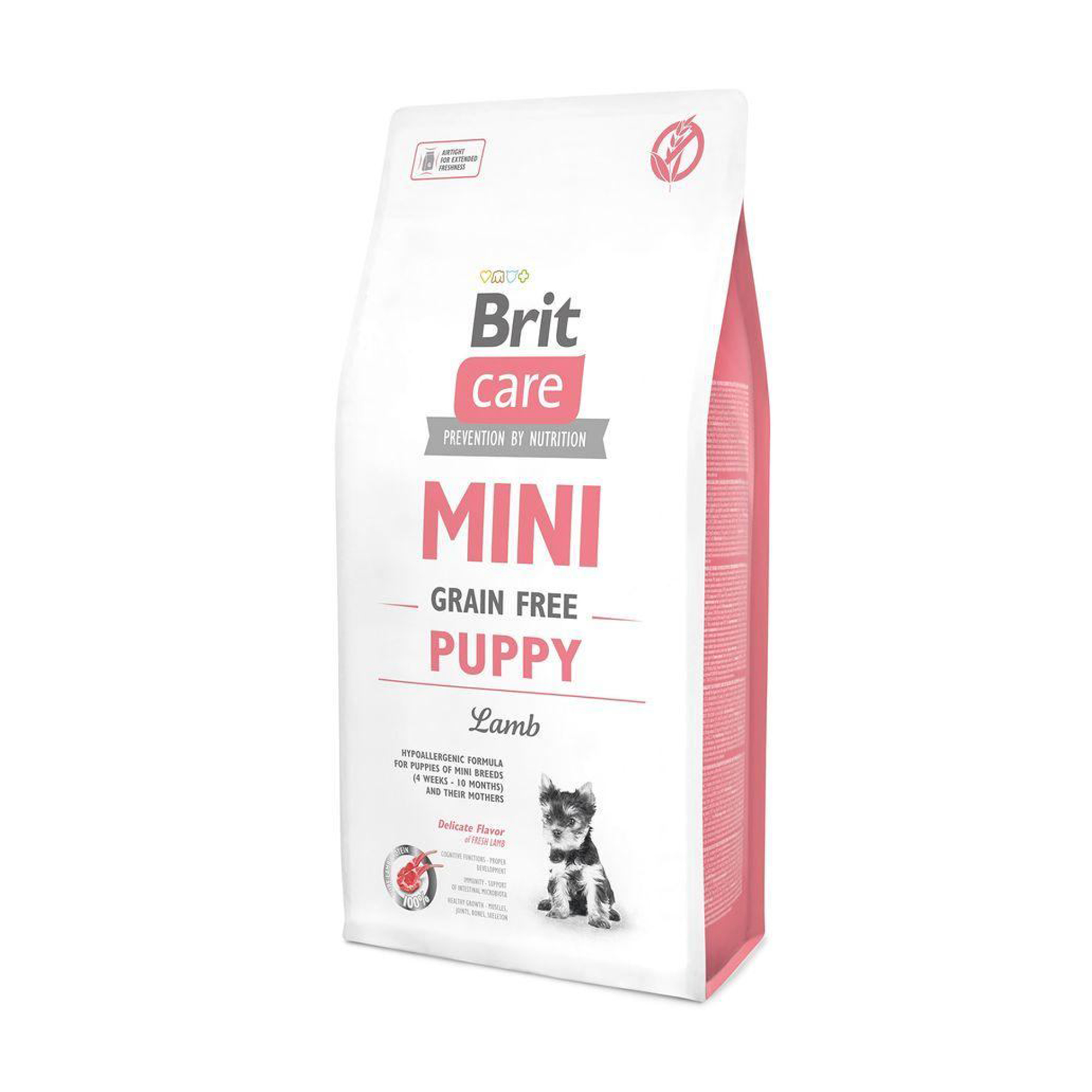 Сухий корм для цуценят мініатюрних порід Brit Care Mini Puppy з ягнятиною, 2 кг