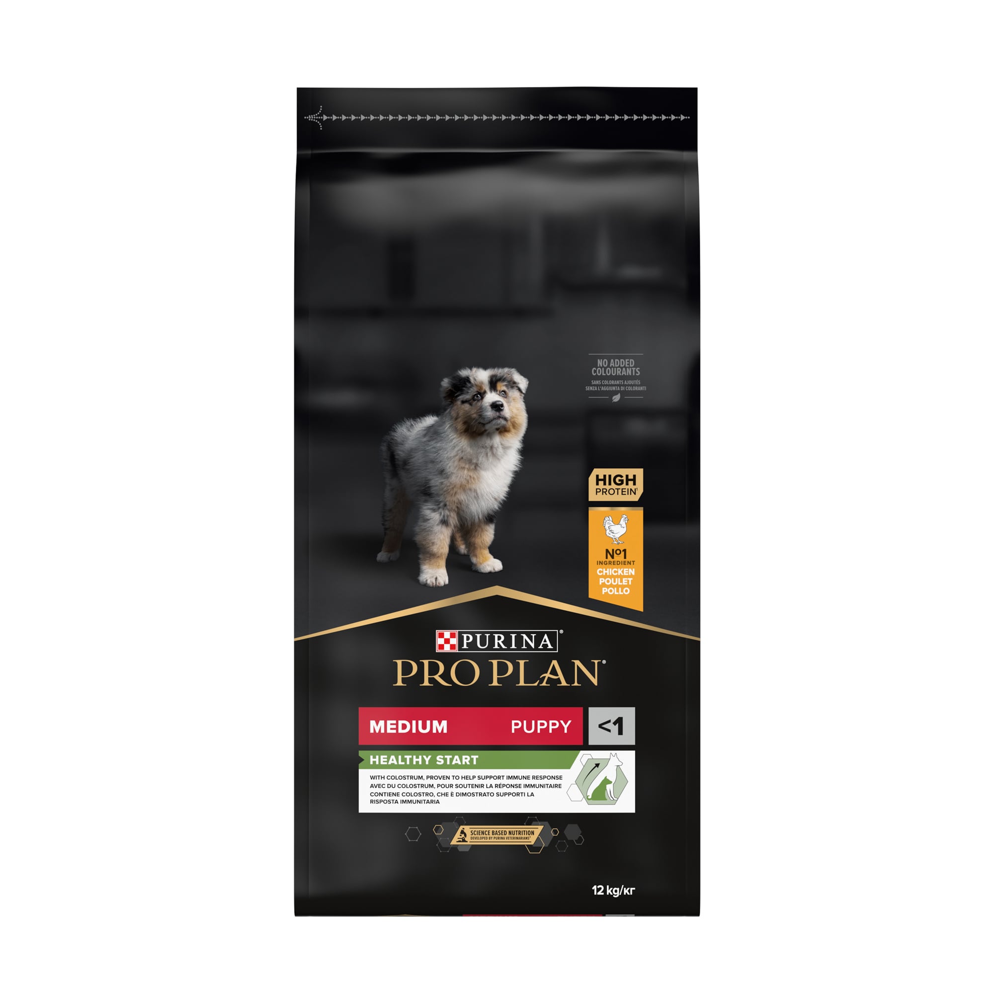 Сухий корм для цуценят середніх порід до 1 року Pro Plan Medium Puppy <1 Healthy Start з куркою, 12 кг