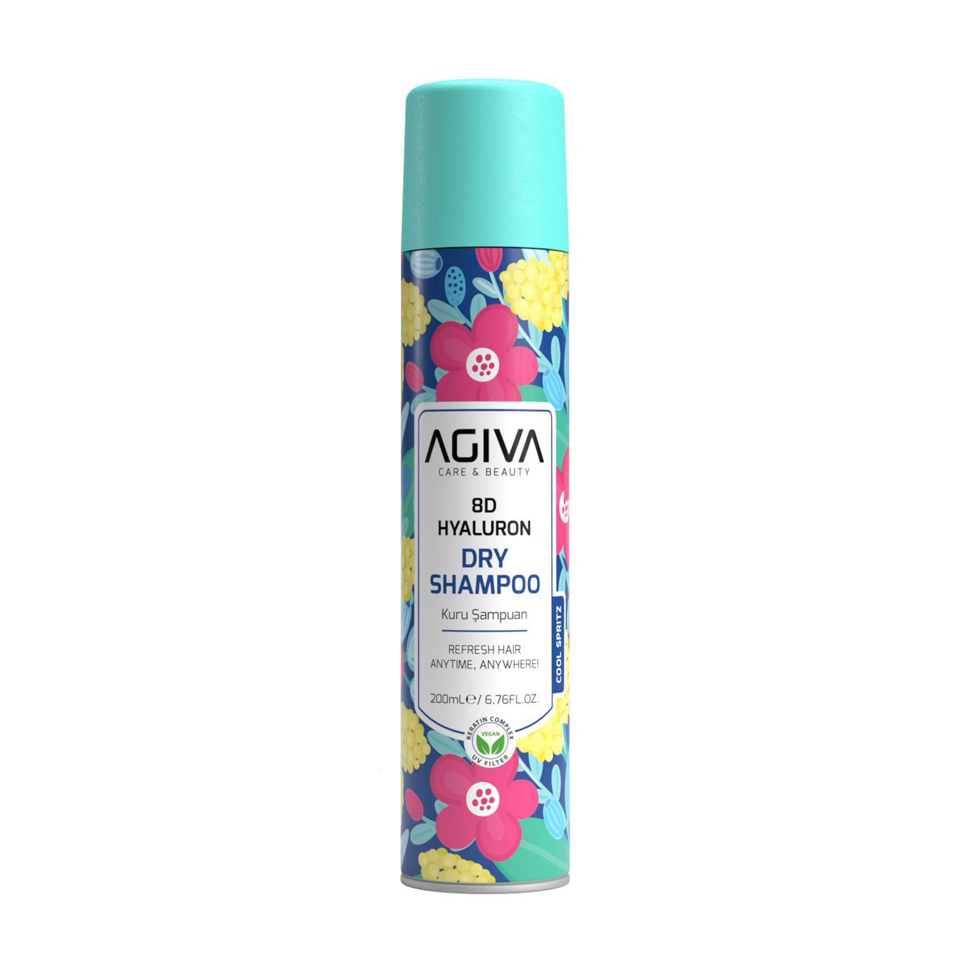 Сухий шампунь для волосся Agiva 8D Hyoluron Dry Shampoo, 200 мл