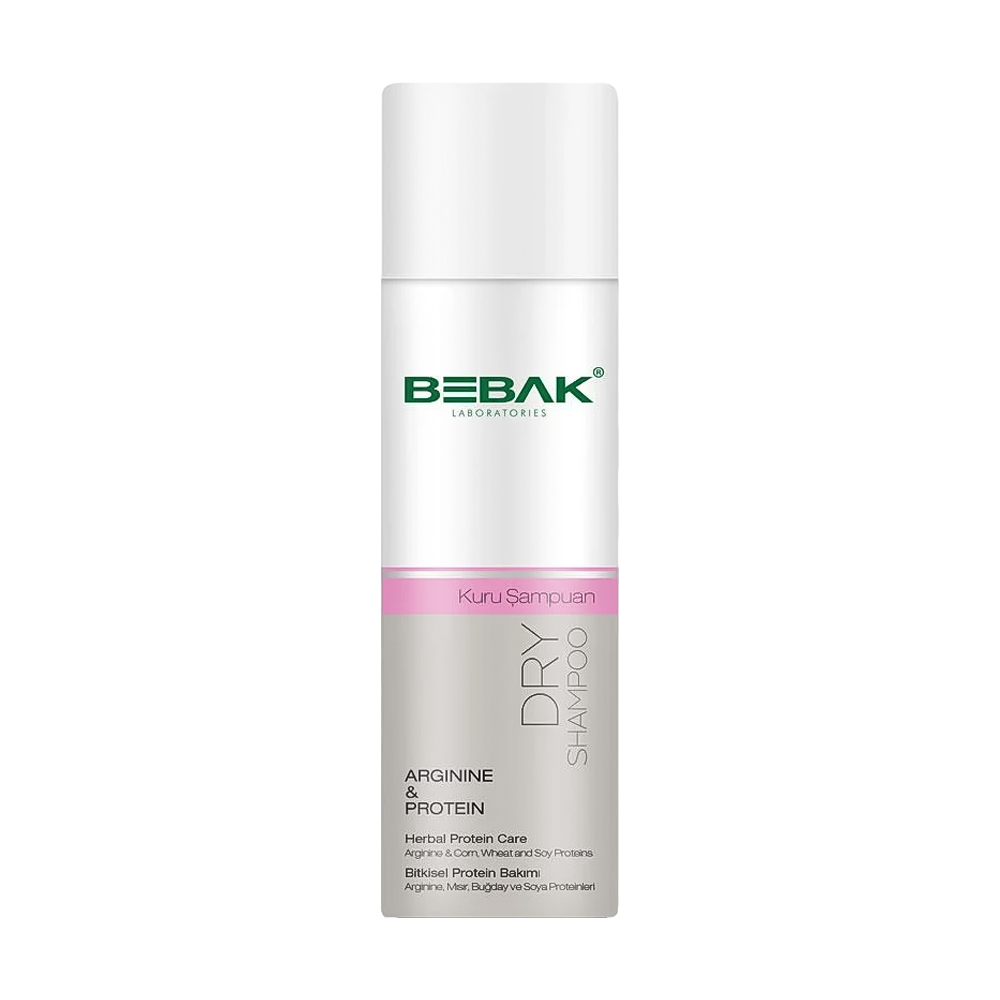Сухий шампунь для волосся BEBAK Dry Shampoo з аргініном та протеїном, 200 мл