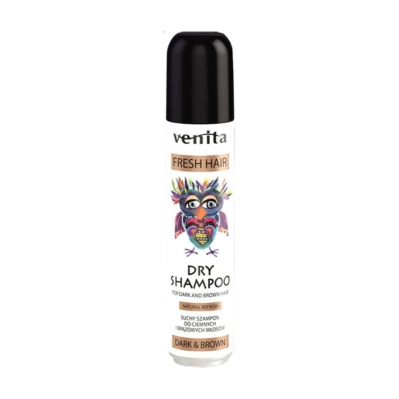 Сухий шампунь для волосся Venita Salon Professional Dark &amp; Brown Dry Shampoo, 75 мл