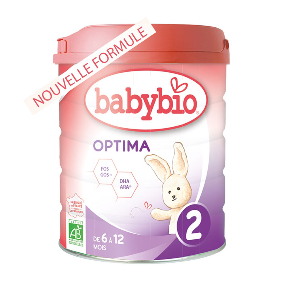 Суміш дитяча, молочна, органічна BabyBio Optima2 для дітей від 6 до 12 місяців, 800 г